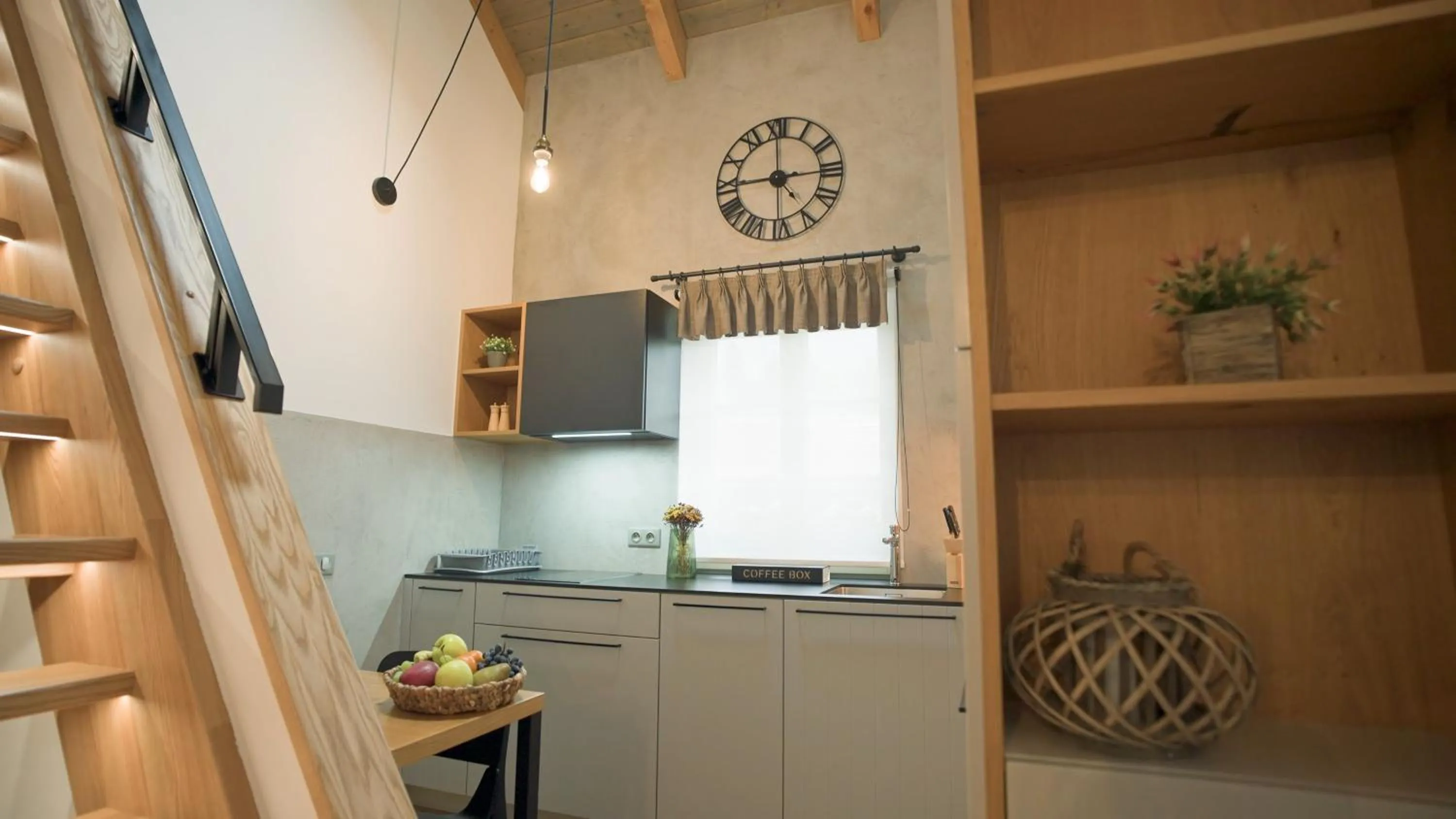 Kitchen or kitchenette in Penzion Stodola