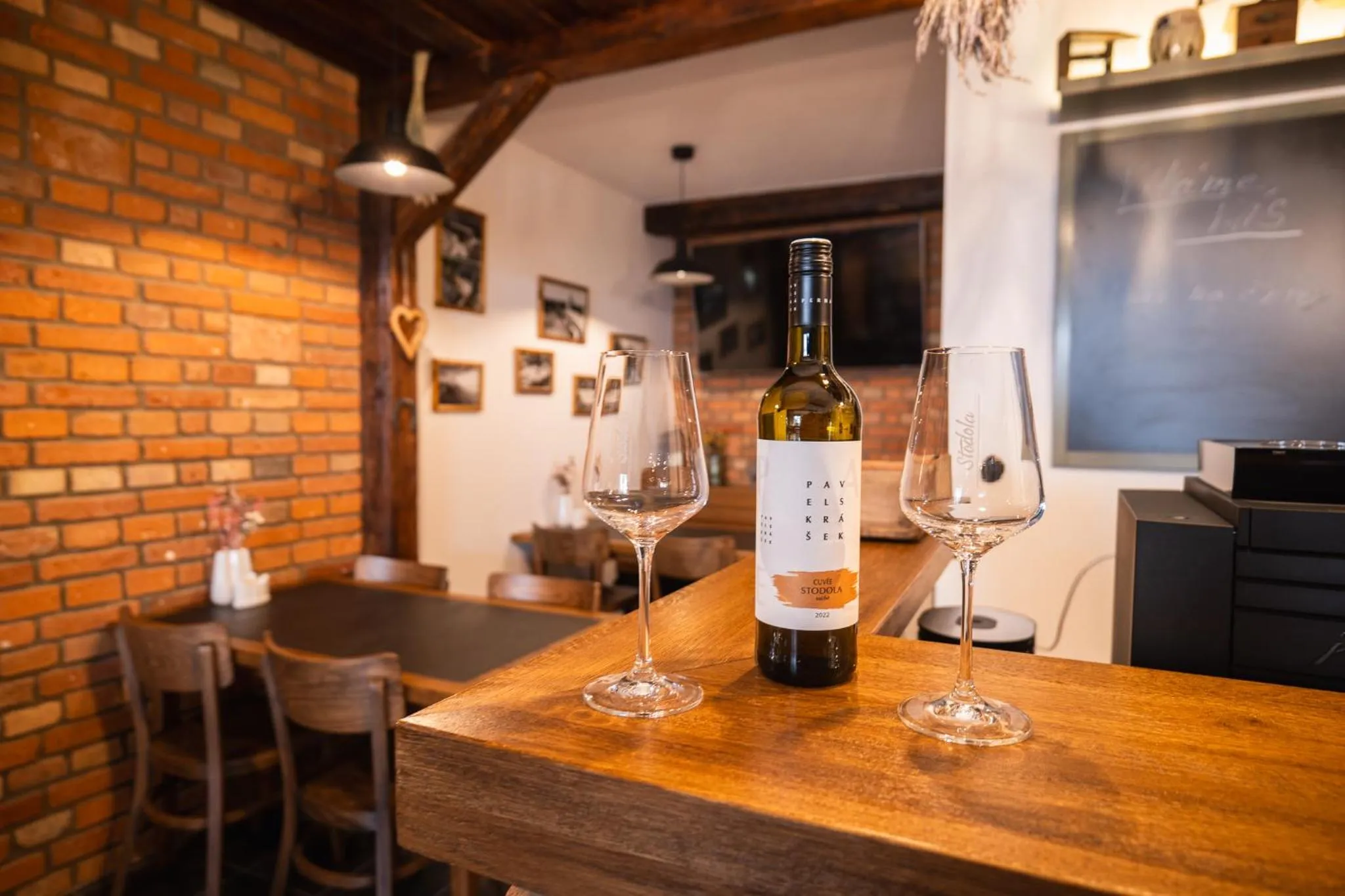 Kitchen or kitchenette in Penzion Stodola