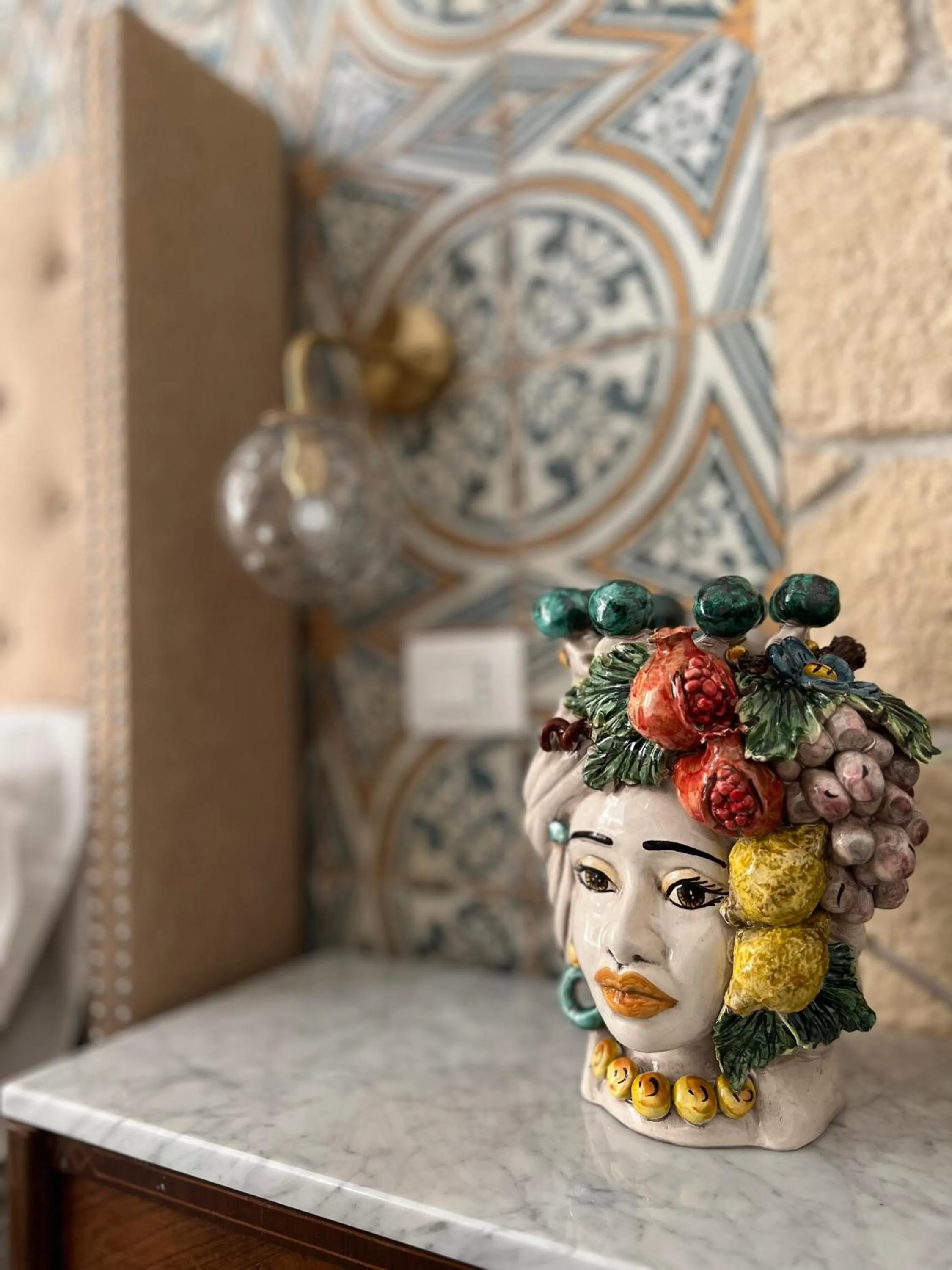 Decorative detail in Incanto Siciliano