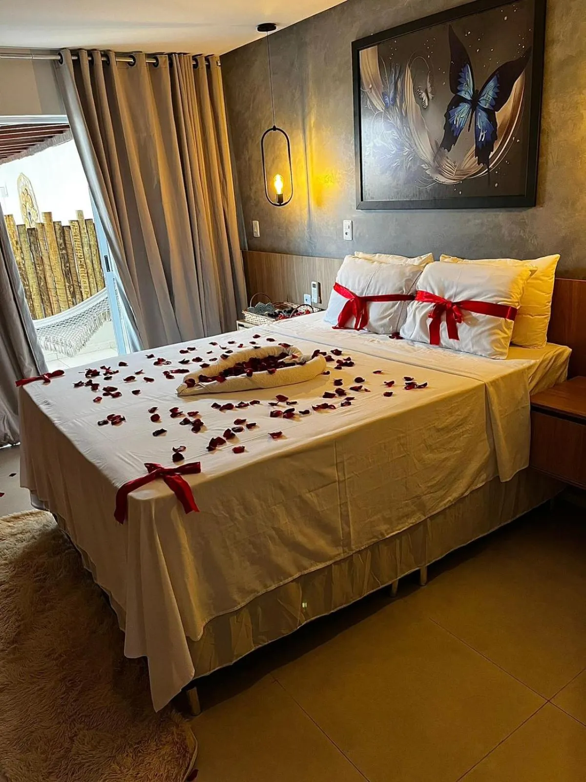 Property building, Bed in Pousada Maré do Francês