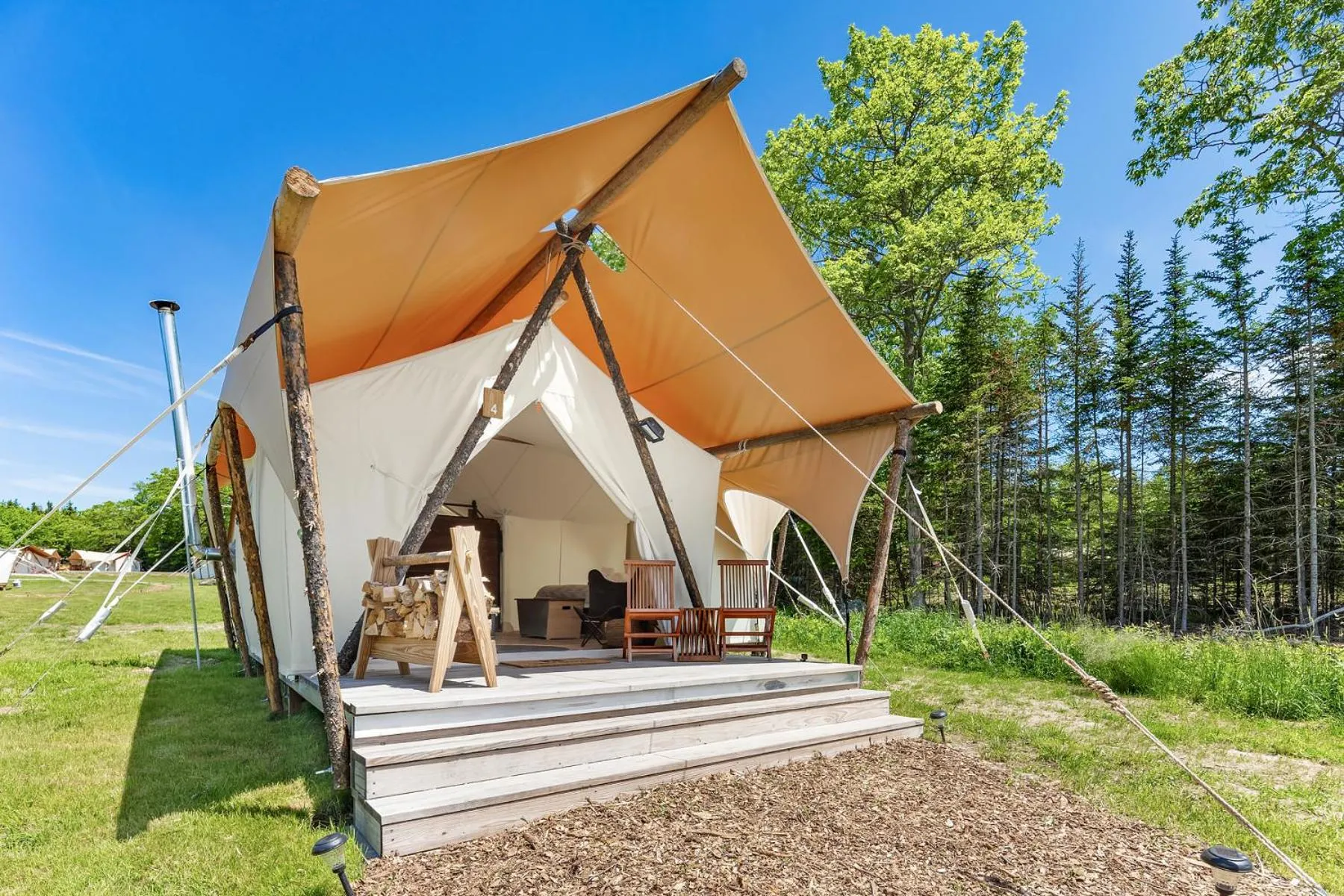 Balcony/Terrace in Under Canvas Acadia