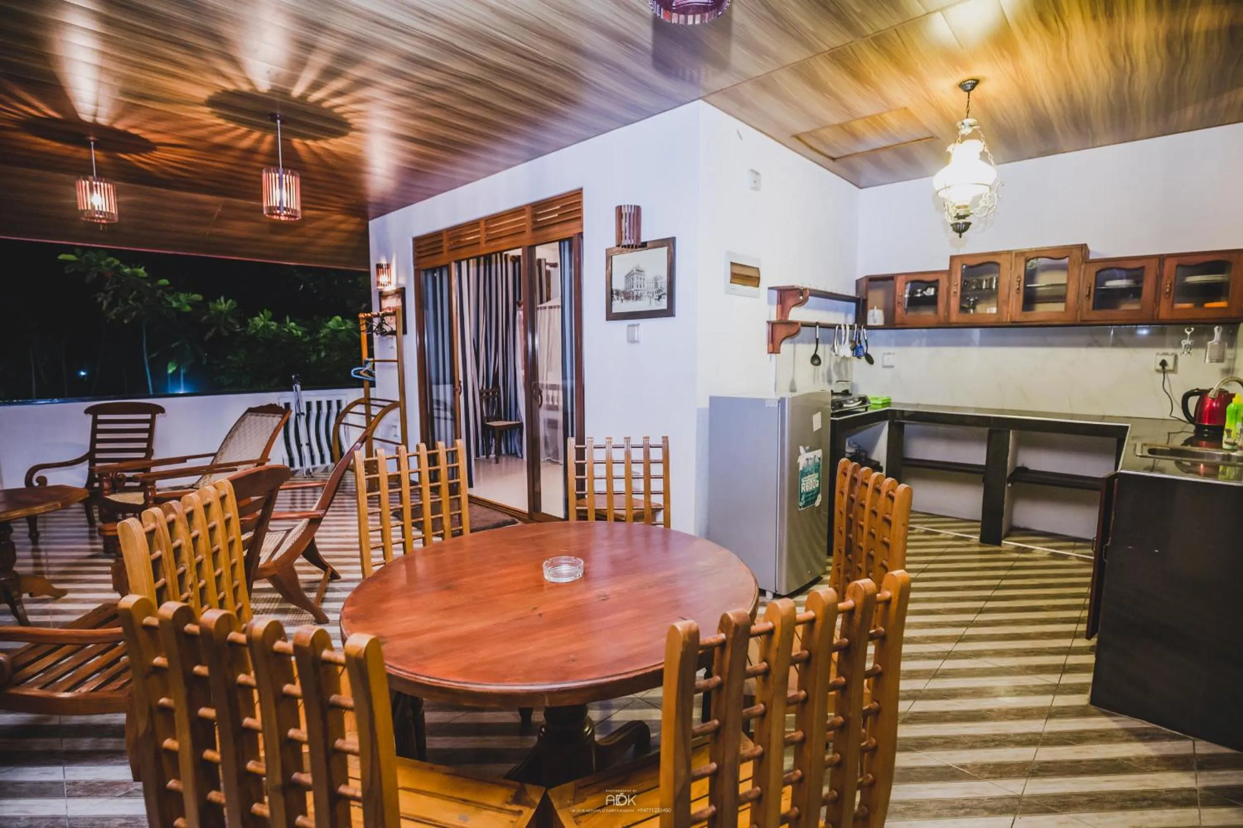Balcony/Terrace, Dining Area in Seaview Deepal villa