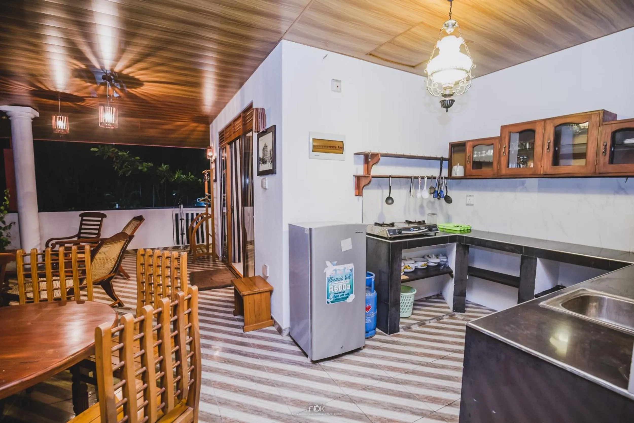 Balcony/Terrace, Kitchen/Kitchenette in Seaview Deepal villa