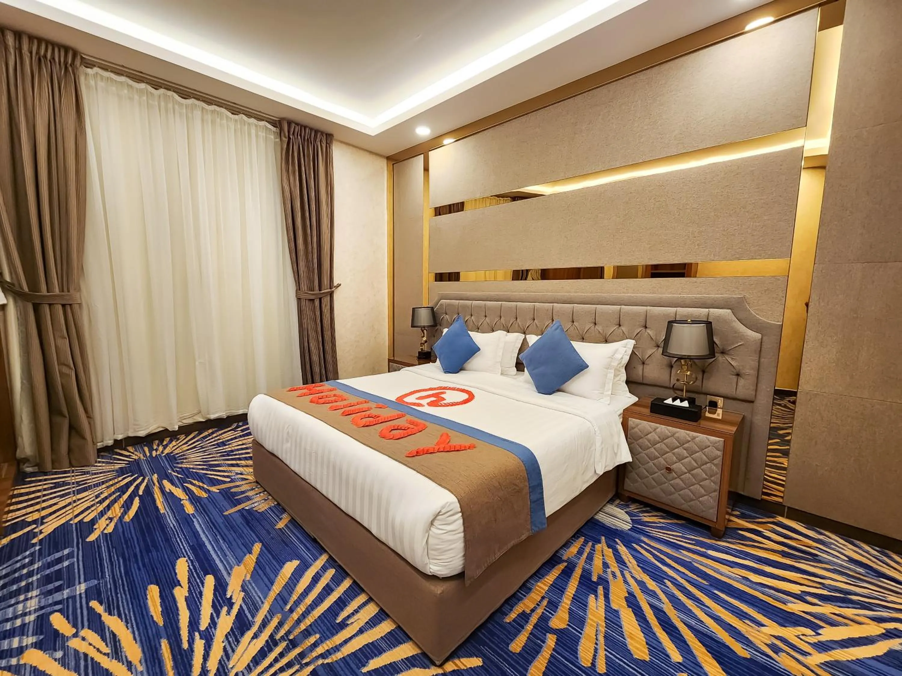 Bed in Holiday Al Khaleej Hotel