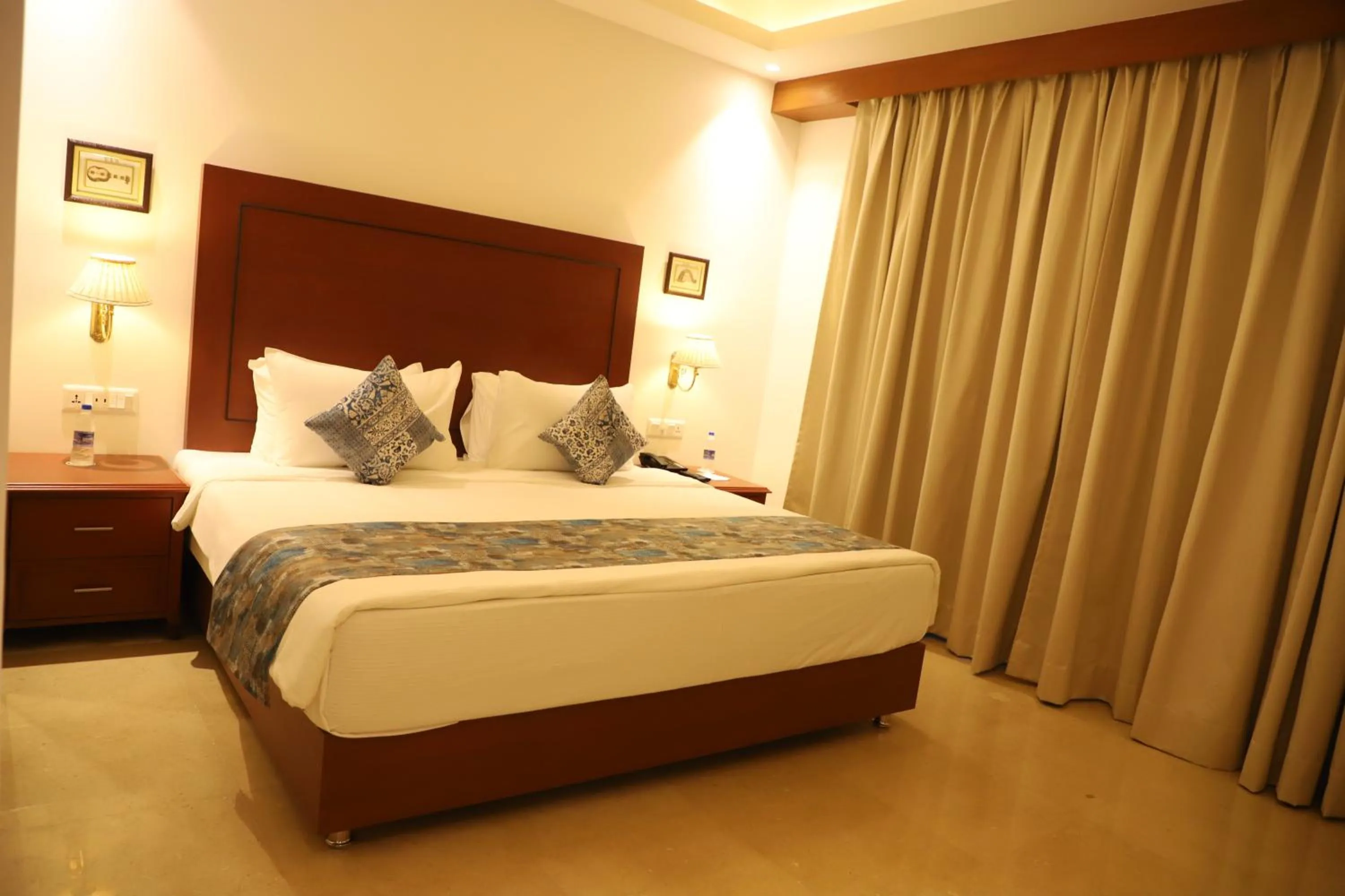 Bed in Hotel Chandela Khajuraho