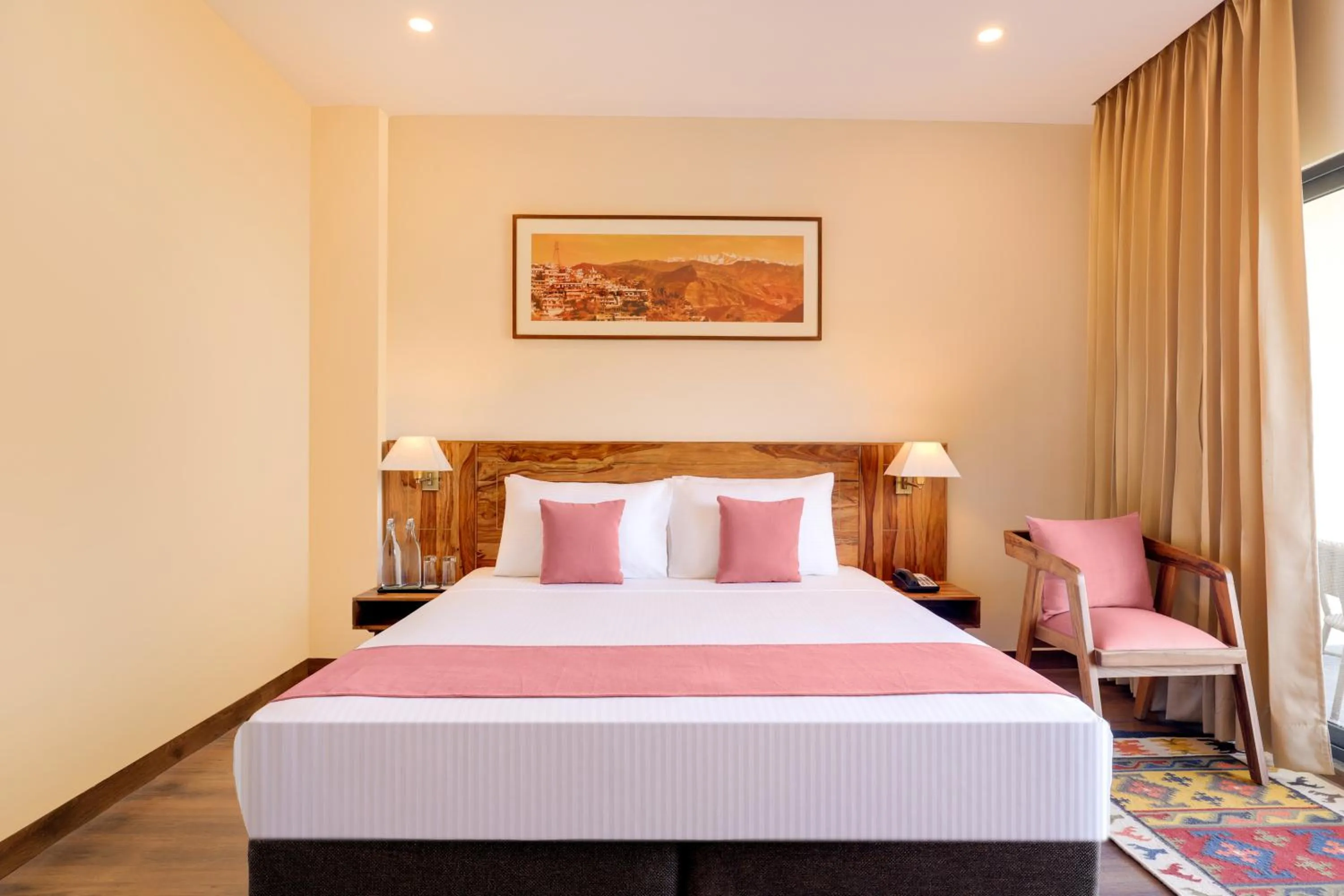 Bedroom, Bed in Lemon Tree Hotel, Kasauli