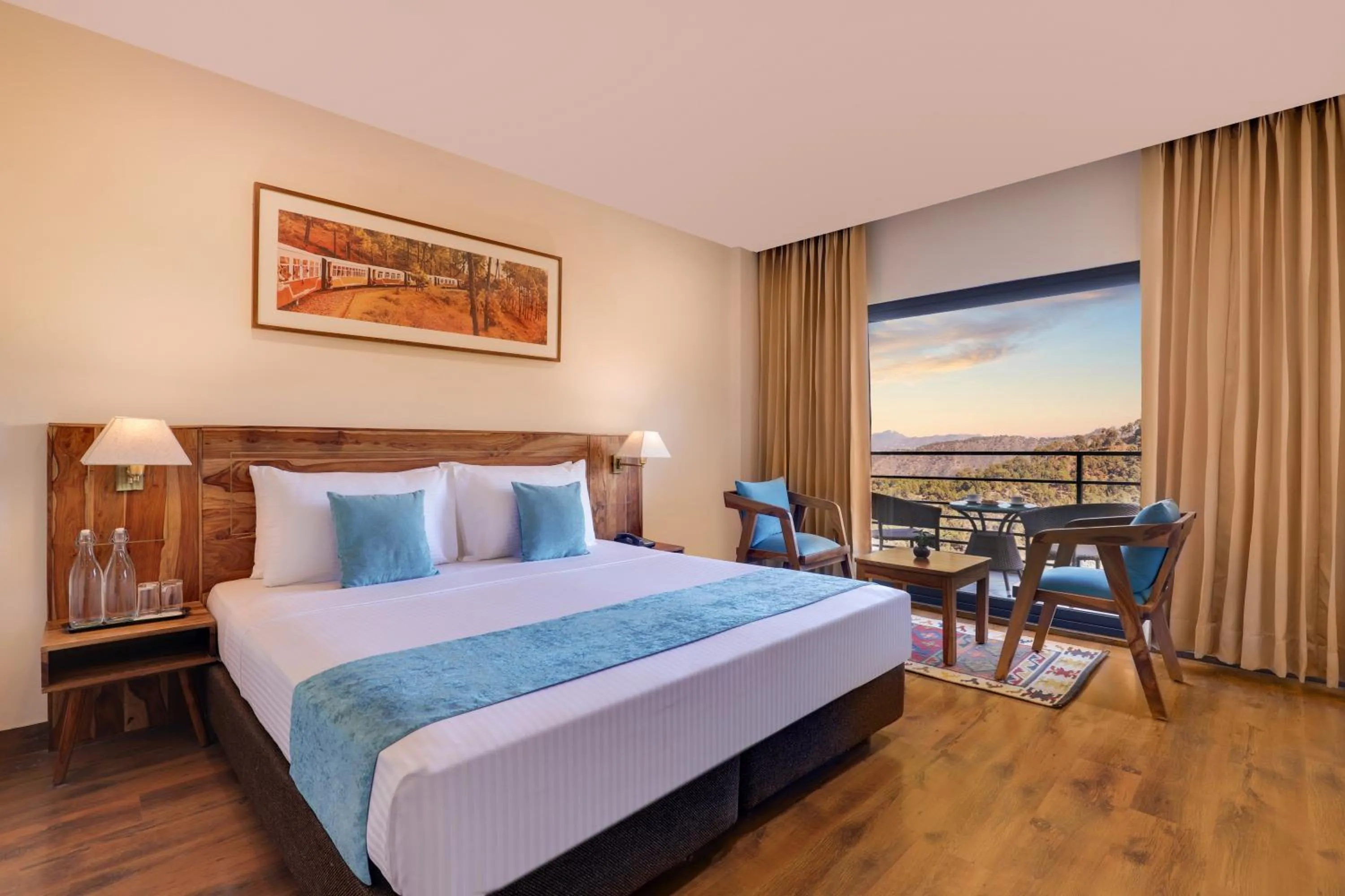 Bedroom, Bed in Lemon Tree Hotel, Kasauli