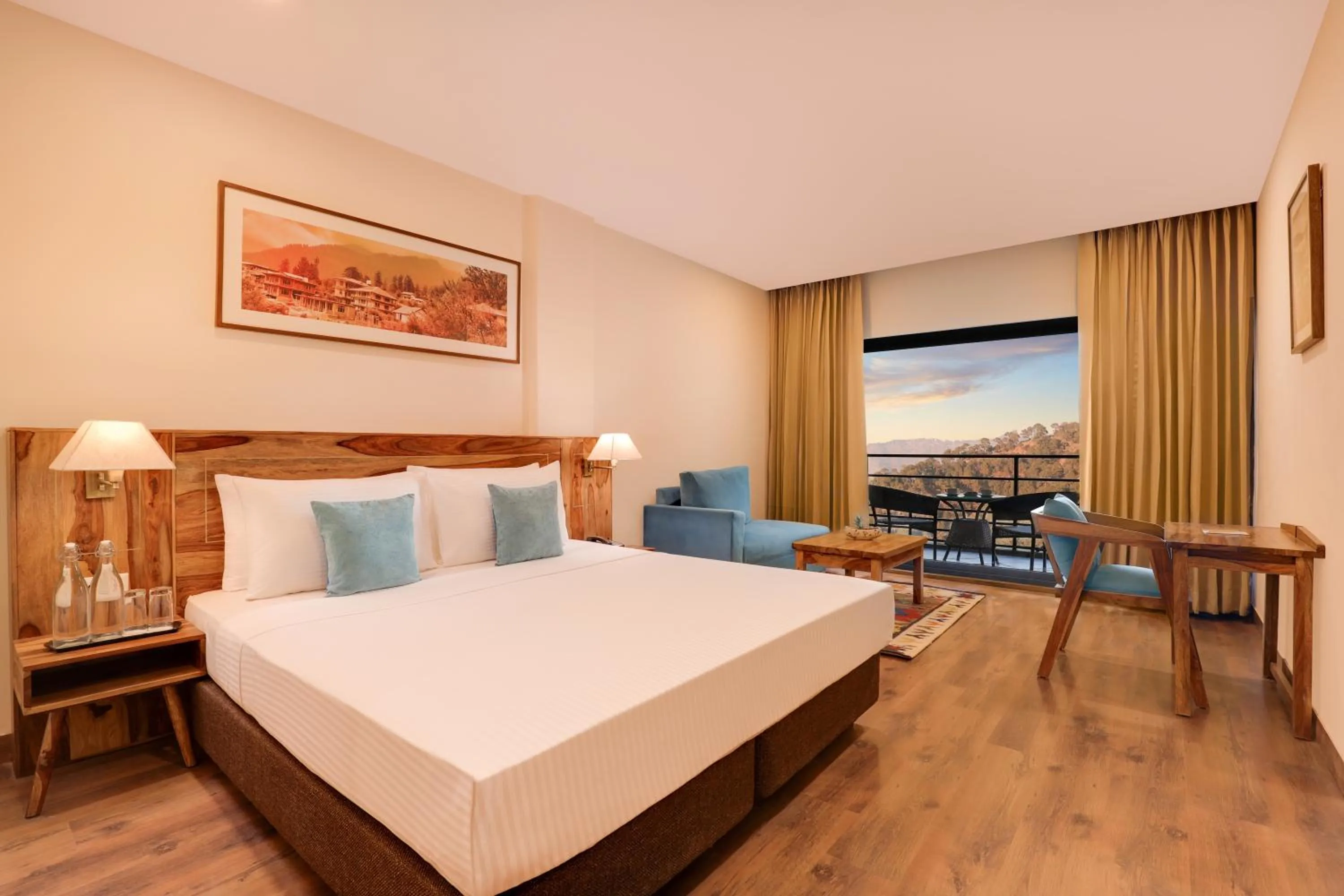 Bedroom, Bed in Lemon Tree Hotel, Kasauli