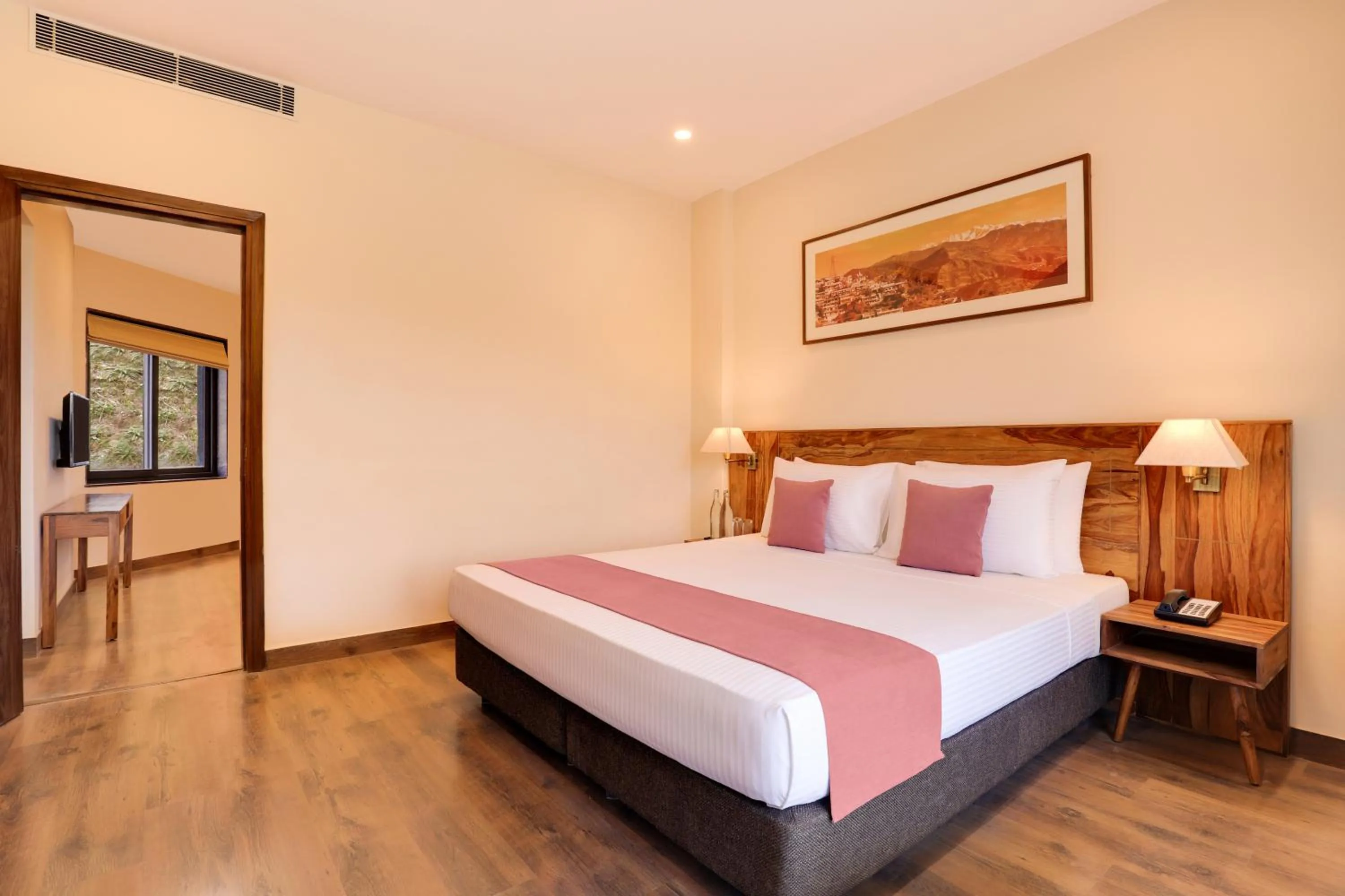 Bedroom, Bed in Lemon Tree Hotel, Kasauli