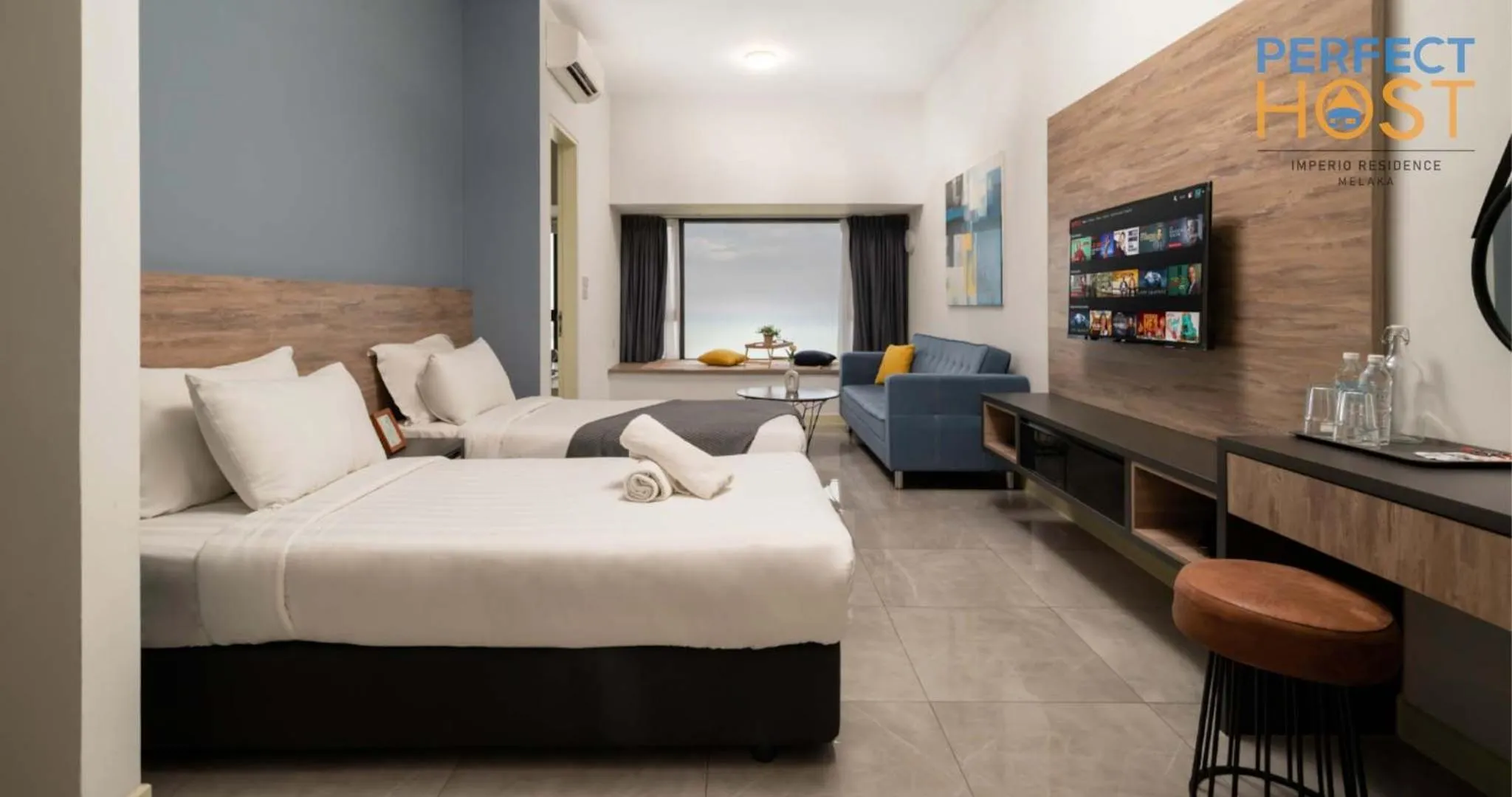 Bed in Imperio Residence Seafront by Perfect Host