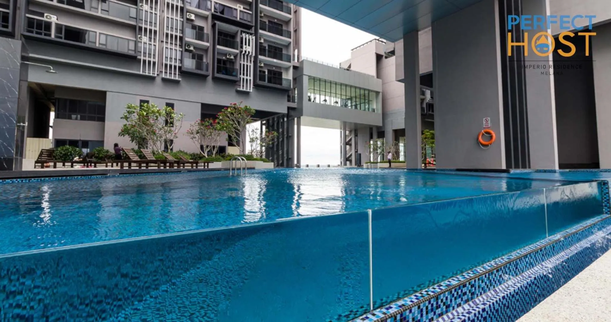 Pool view in Imperio Residence Seafront by Perfect Host