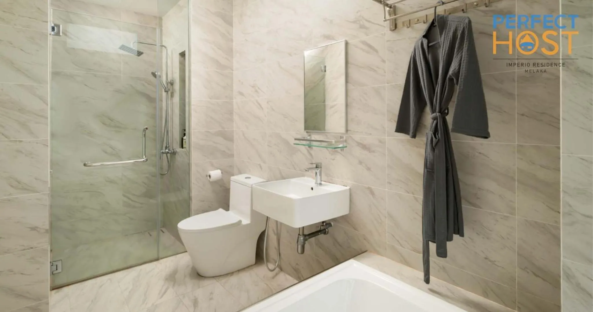 Shower in Imperio Residence Seafront by Perfect Host