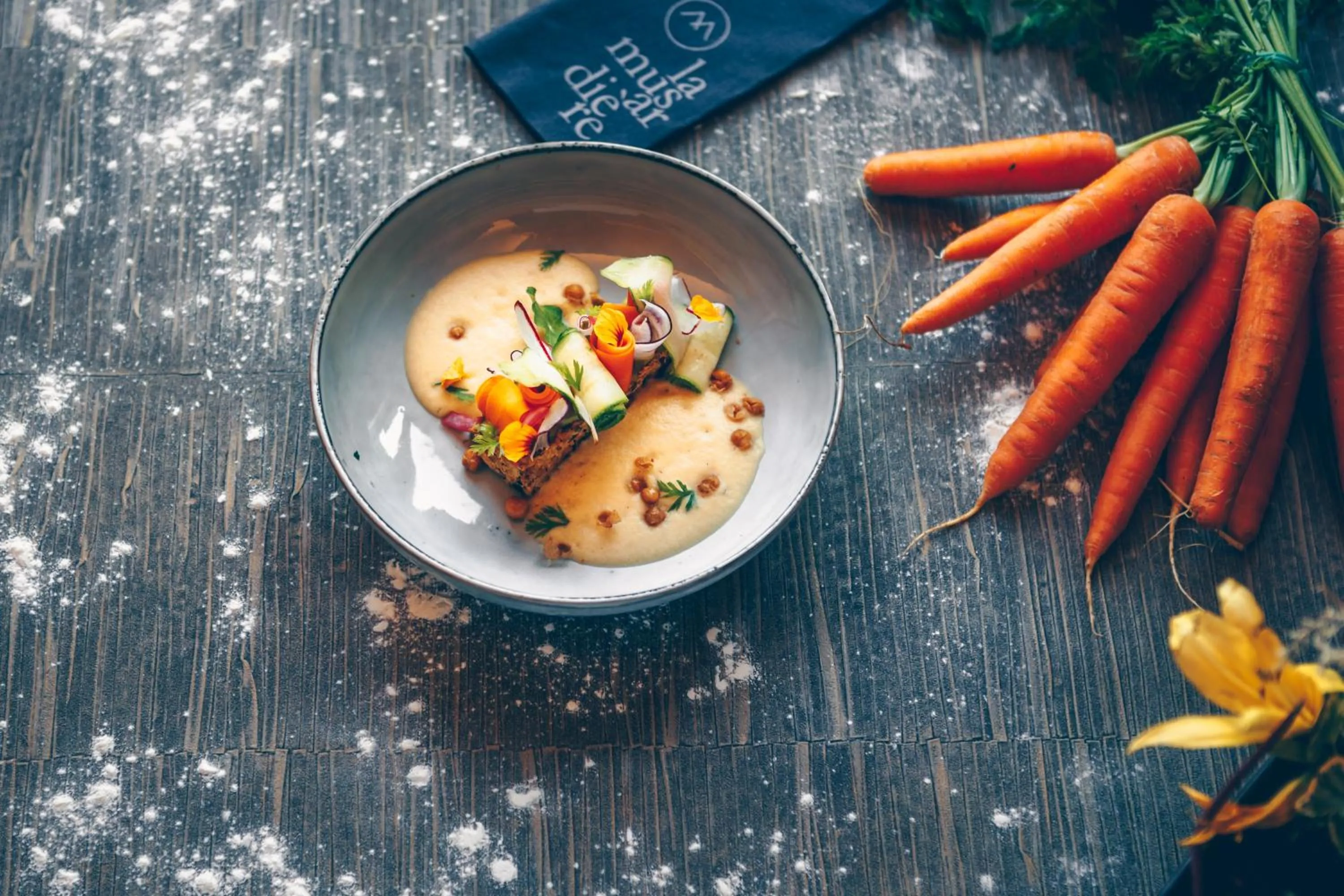 Food close-up in Hotel Restaurant La Musardiere