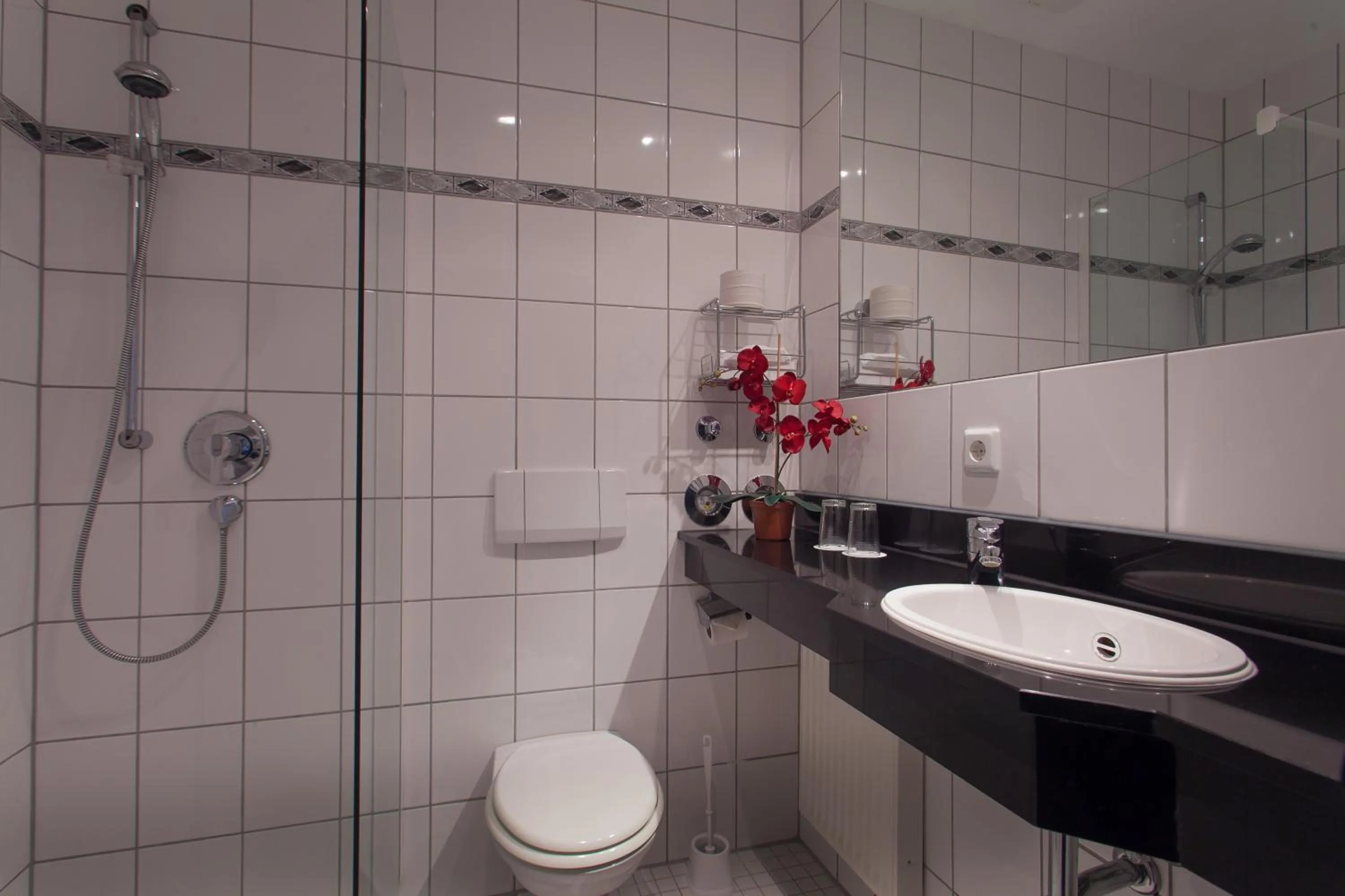 Shower in Hotel in Herrenhausen