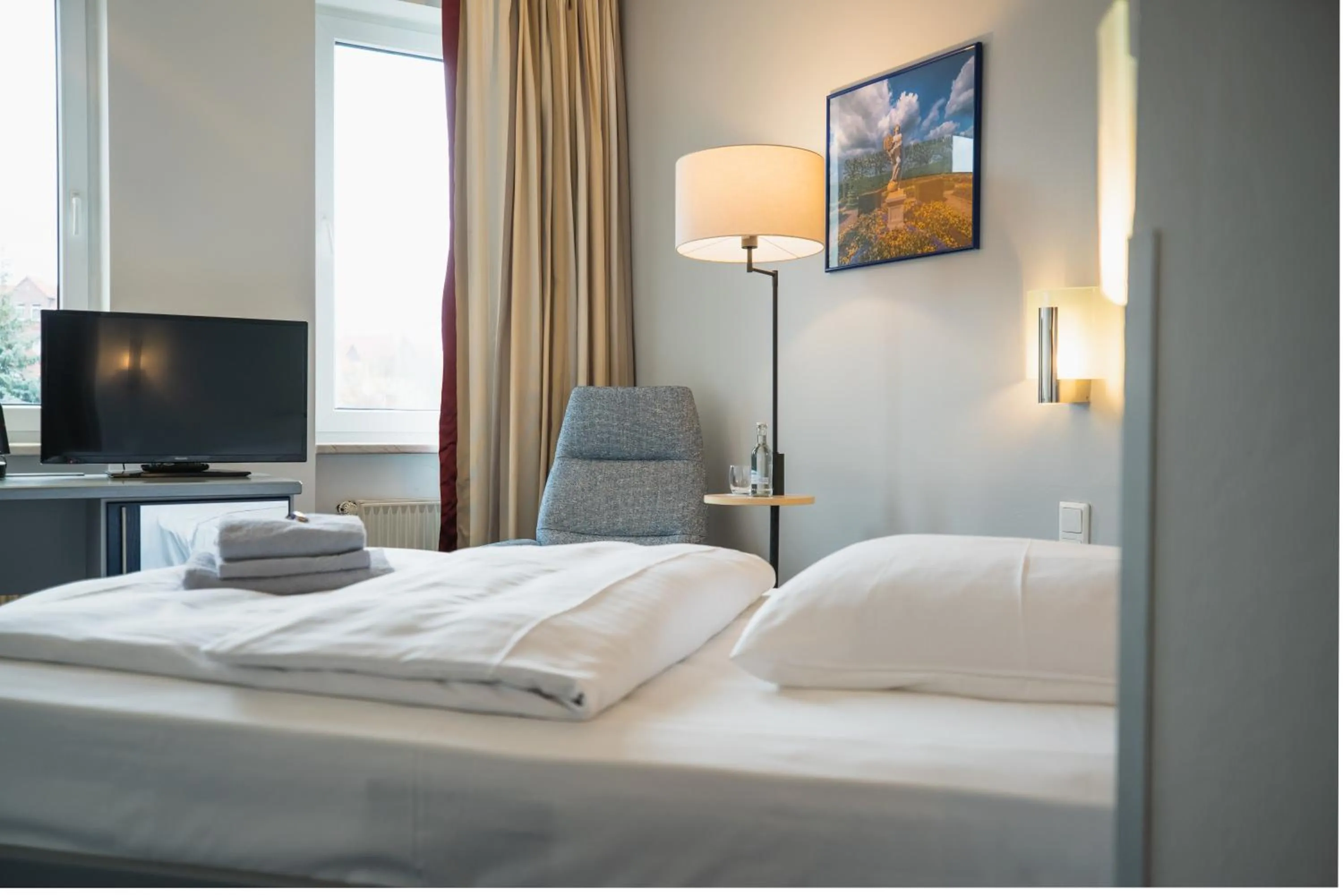 Bed in Hotel in Herrenhausen