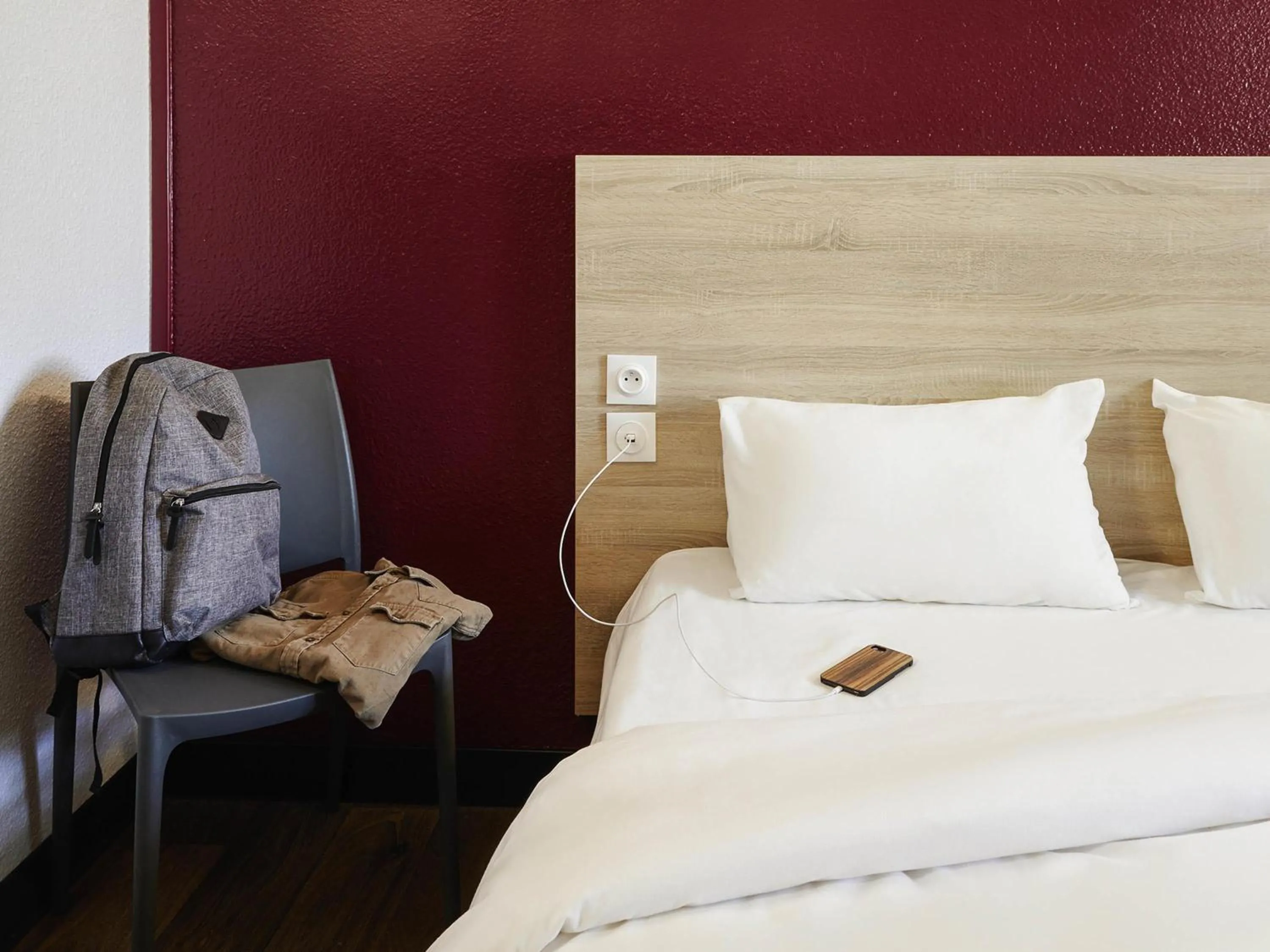 Bedroom, Bed in hotelF1 Saint Witz A1 Hôtel