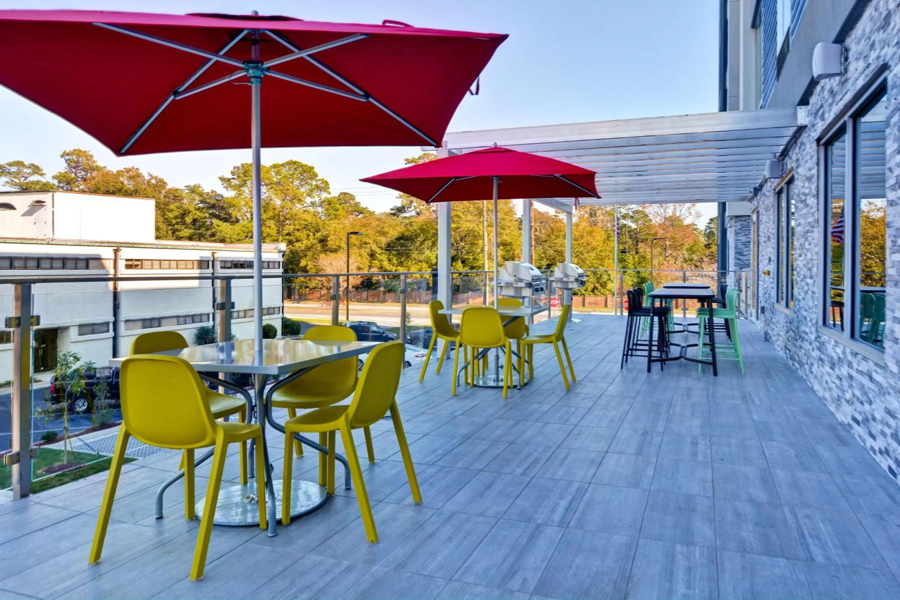 Patio in Home2 Suites By Hilton Savannah Midtown, Ga