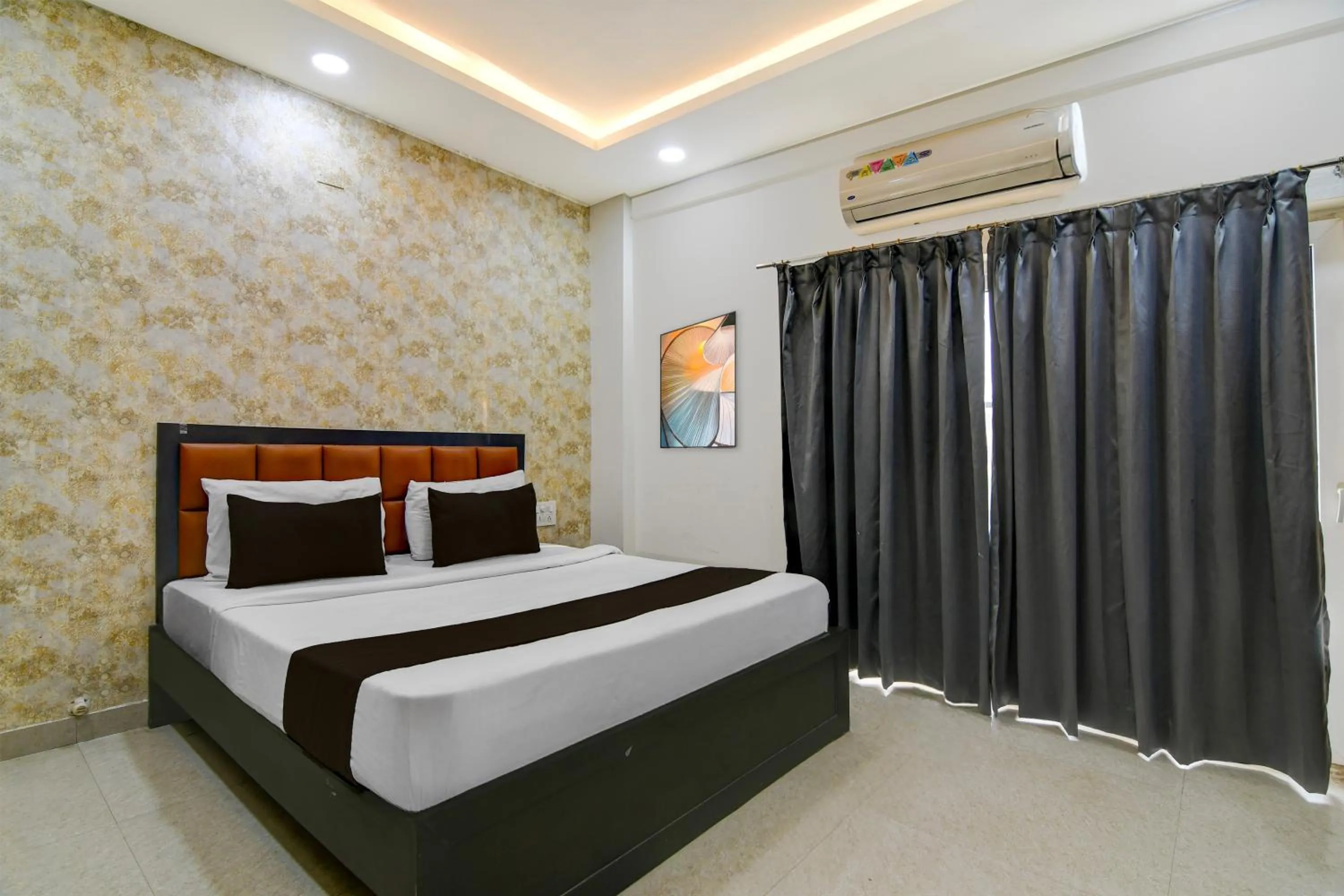 Bedroom, Bed in Super Collection O Infocity Square Bhubaneswar Formerly Prime Residency