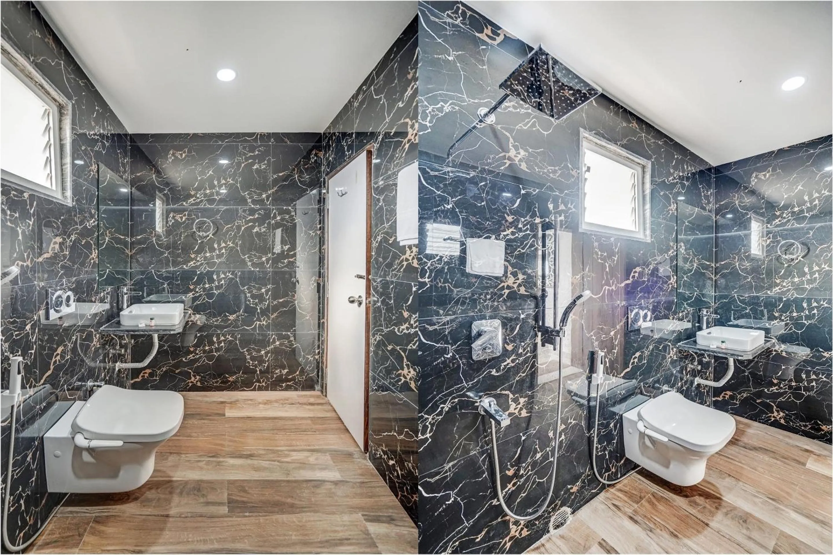 Bathroom in Capital O Sayhallo Prime Residency