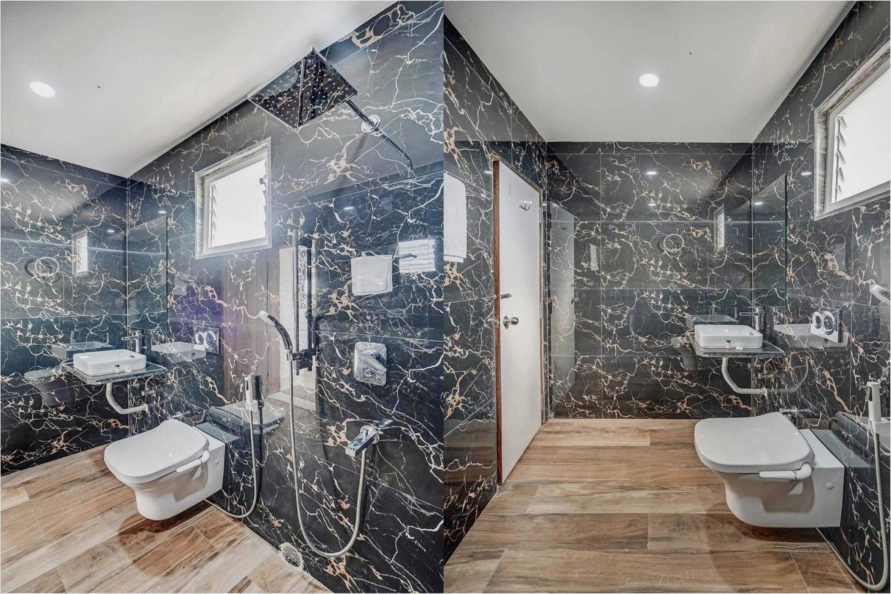 Bathroom in Capital O Sayhallo Prime Residency