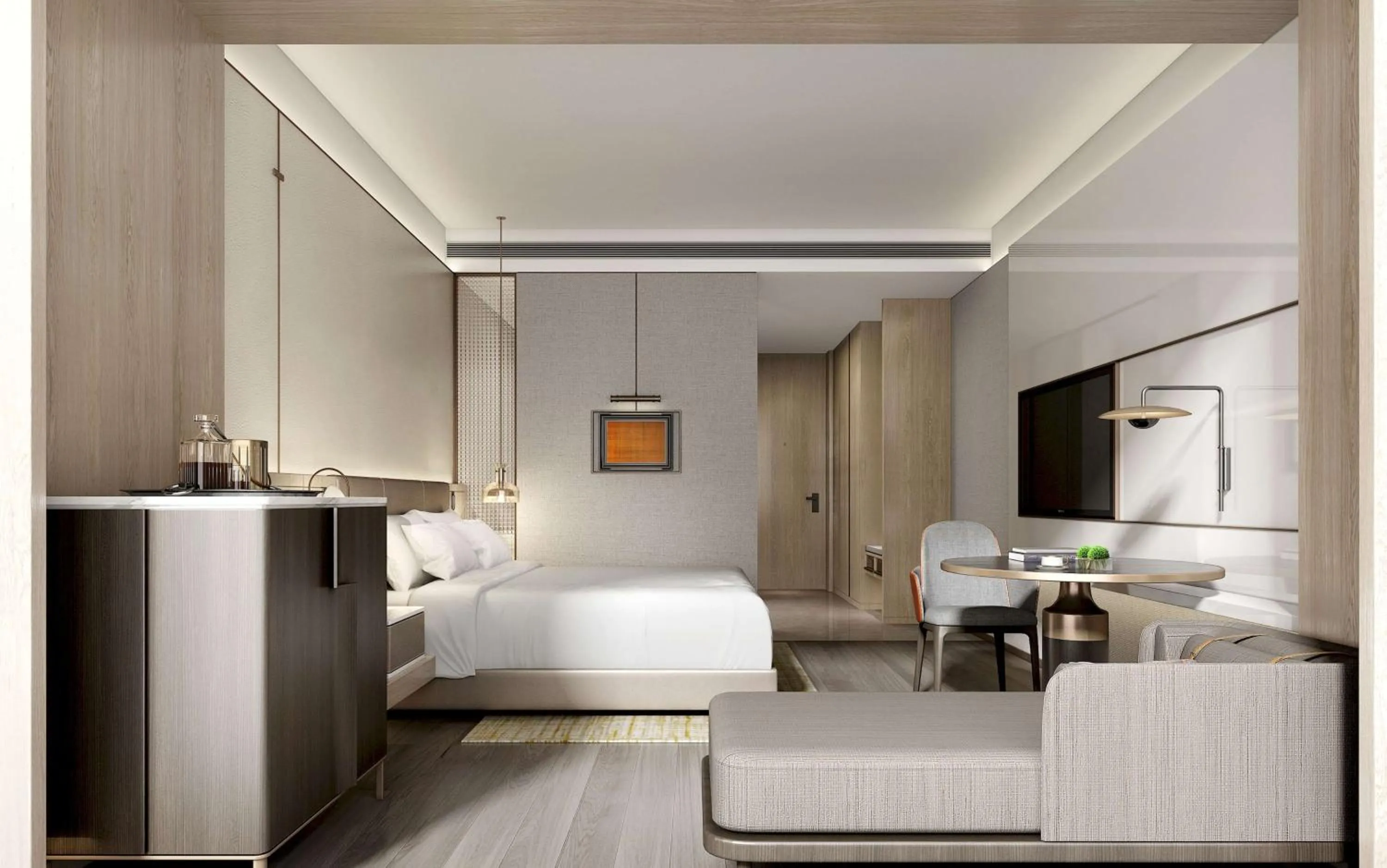 Living room, Bed in Doubletree By Hilton Xian Fengdong