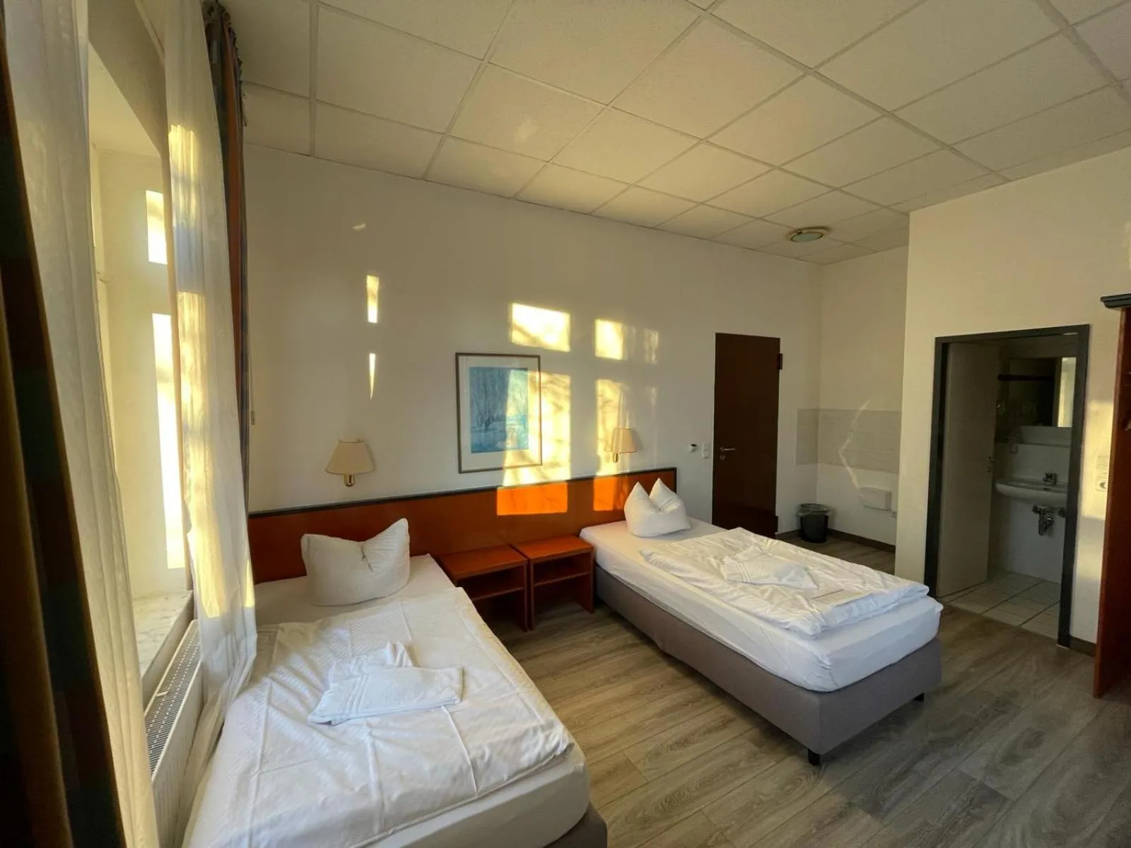 Bed in Hotel Birkenwerder