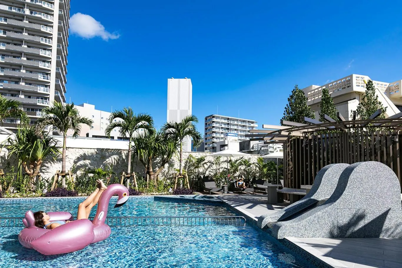 People in Okinawa Hinode Resort and Hot Spring Hotel