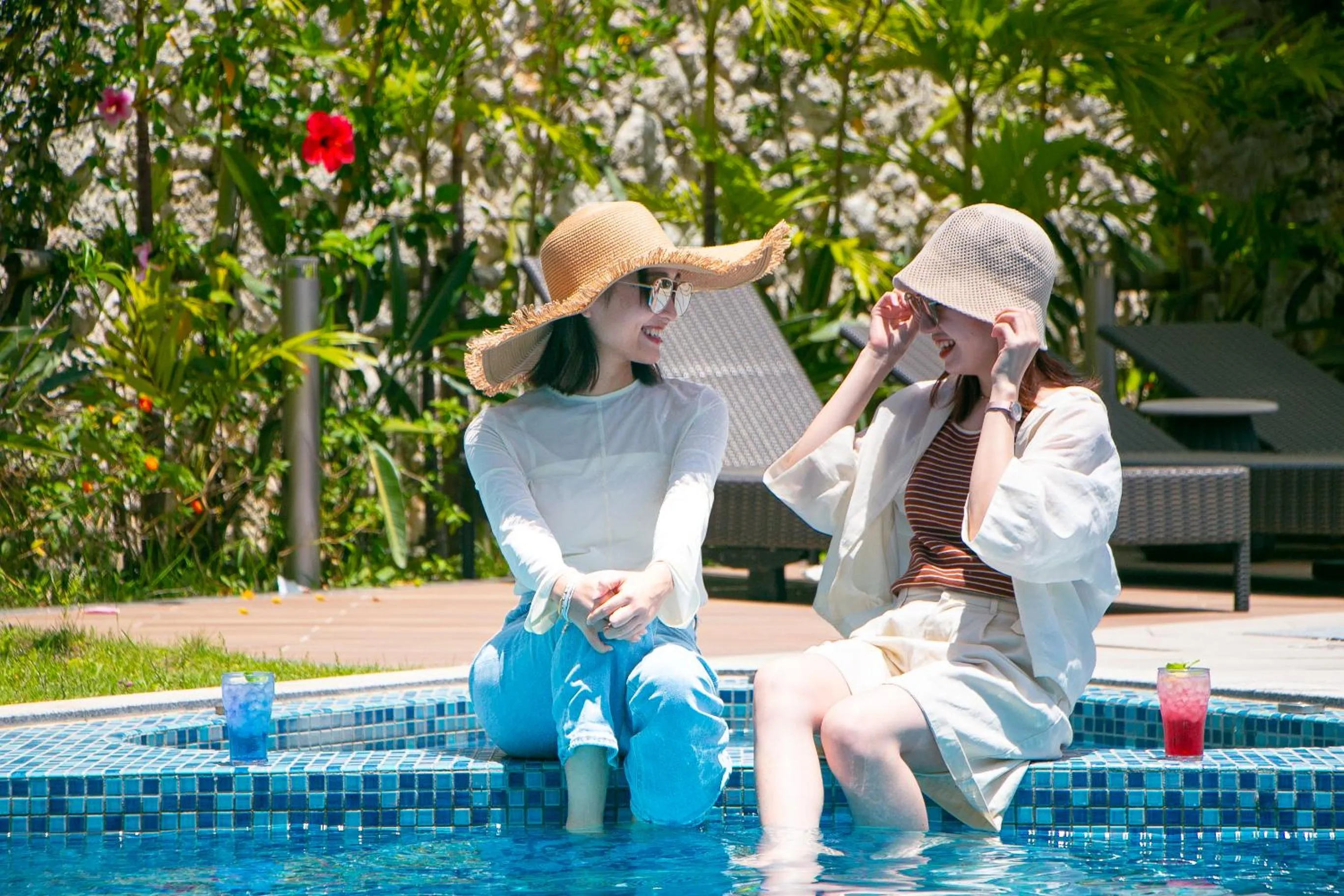 People in Okinawa Hinode Resort and Hot Spring Hotel