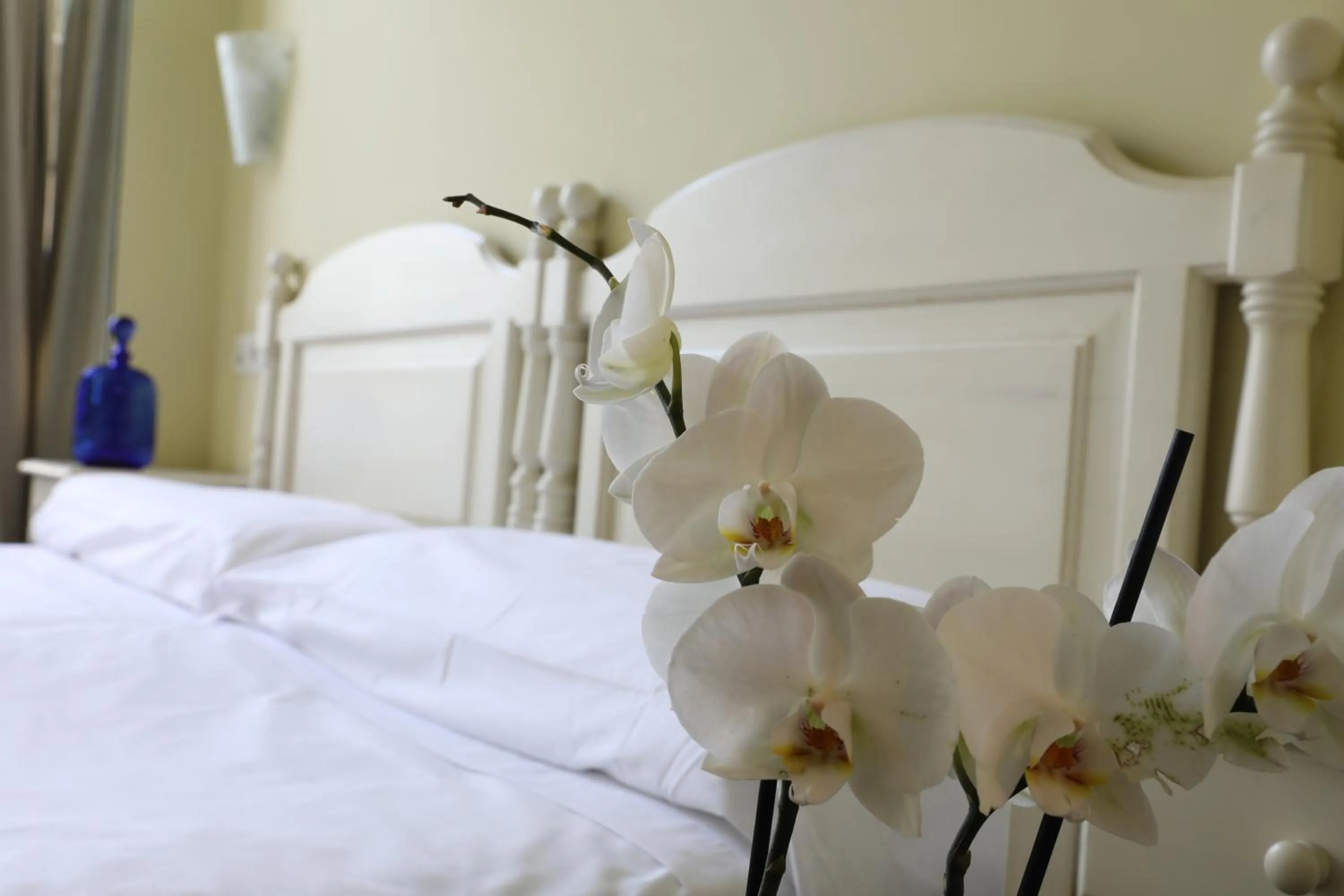 Bed in IRAIPE Ongi Hotel Auto Check-in