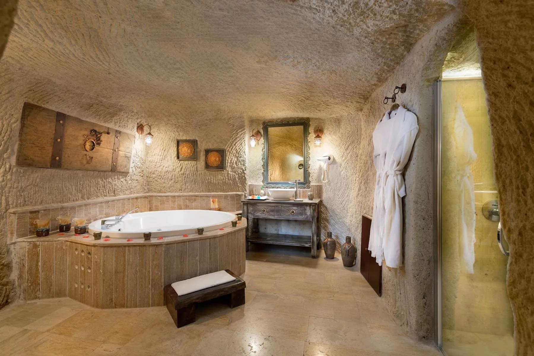 Bathroom in Elysion Cave Suites
