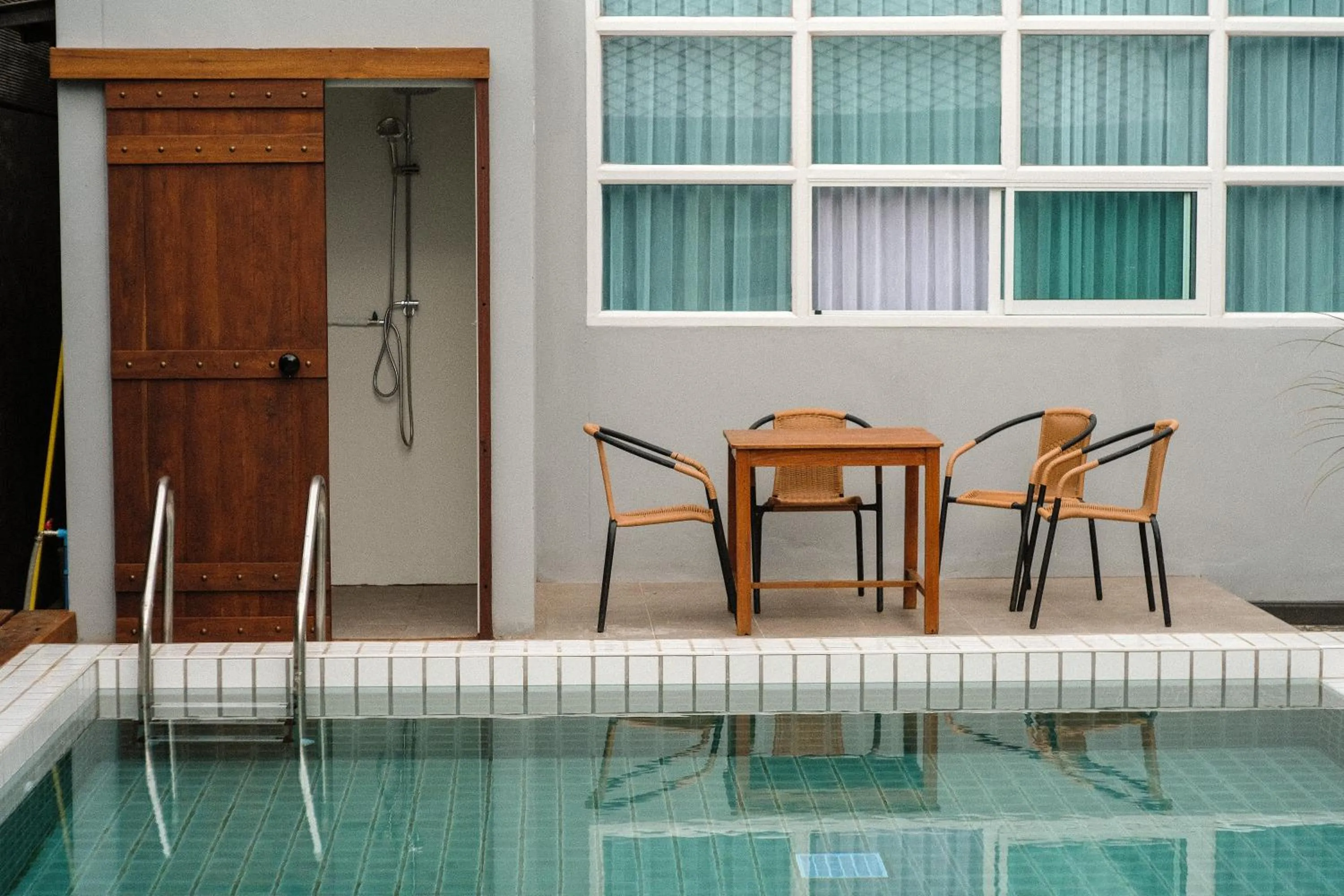 Pool view in PaiApartHotel