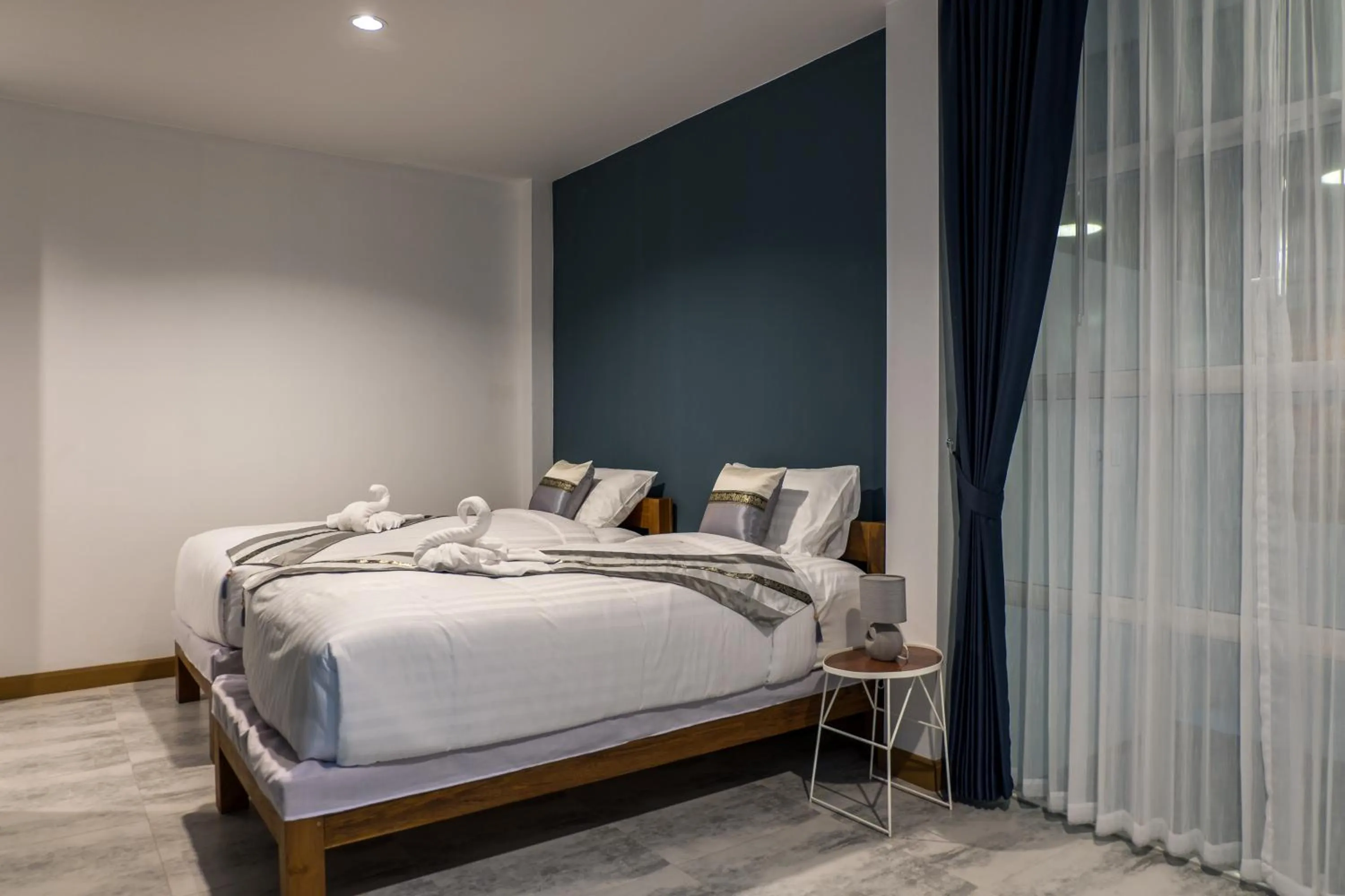 Bed in PaiApartHotel