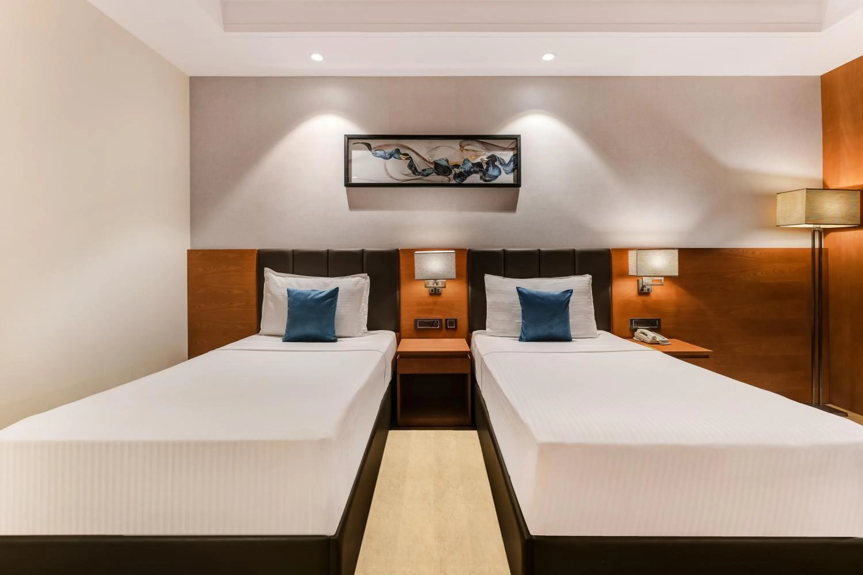 Bedroom, Bed in Lemon Tree Premier, Dwarka