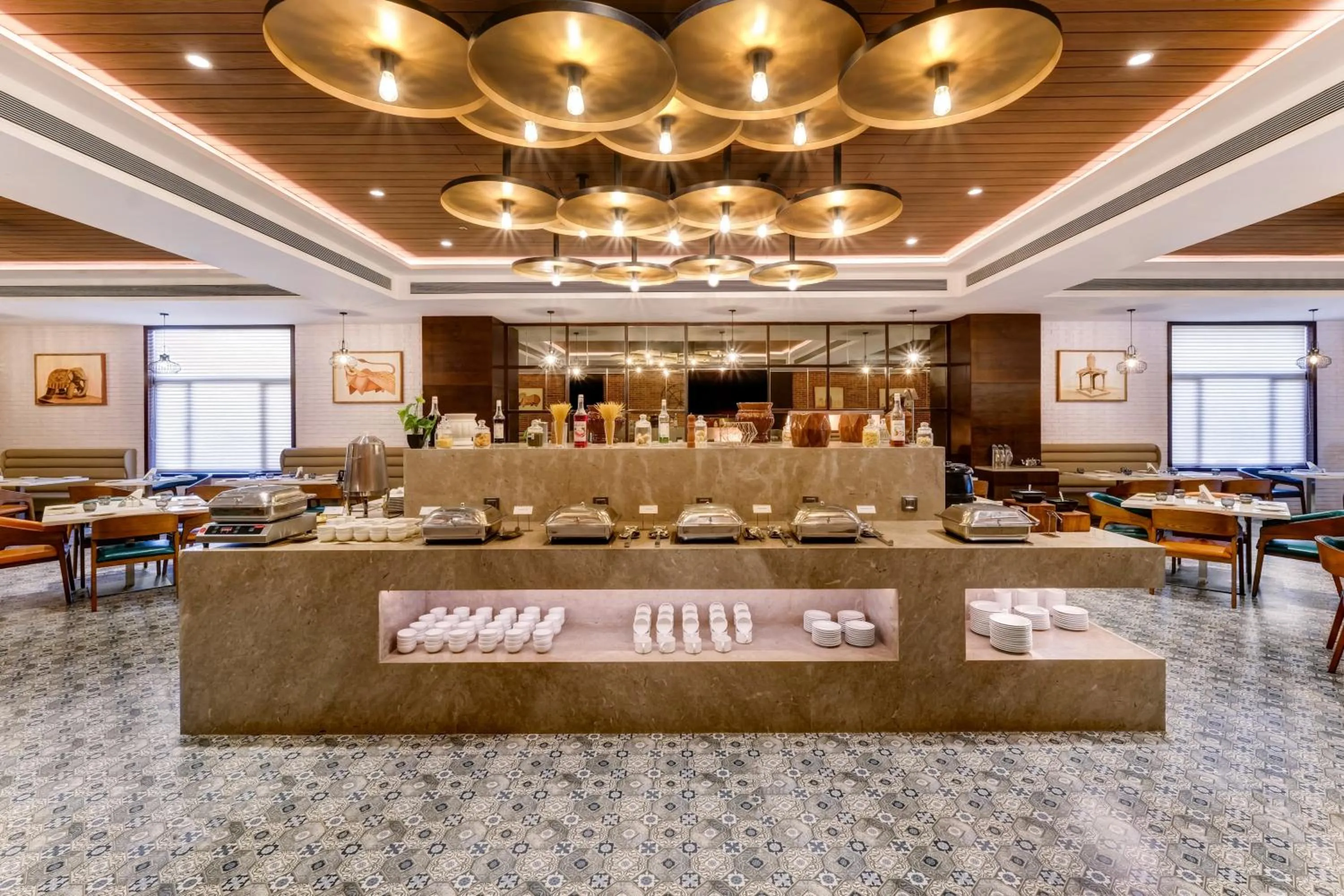 Buffet breakfast in Lemon Tree Premier, Dwarka