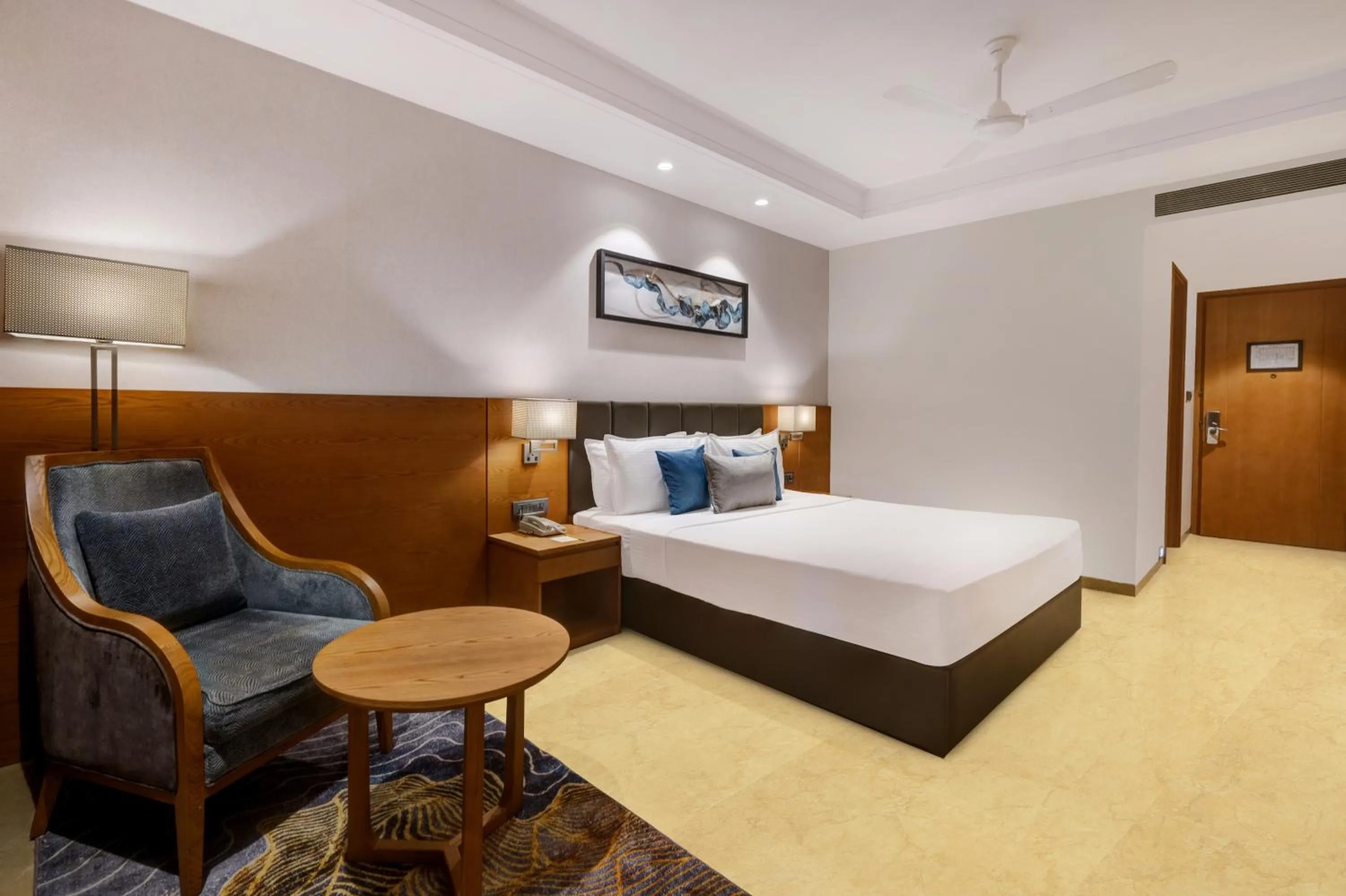 Bedroom, Bed in Lemon Tree Premier, Dwarka