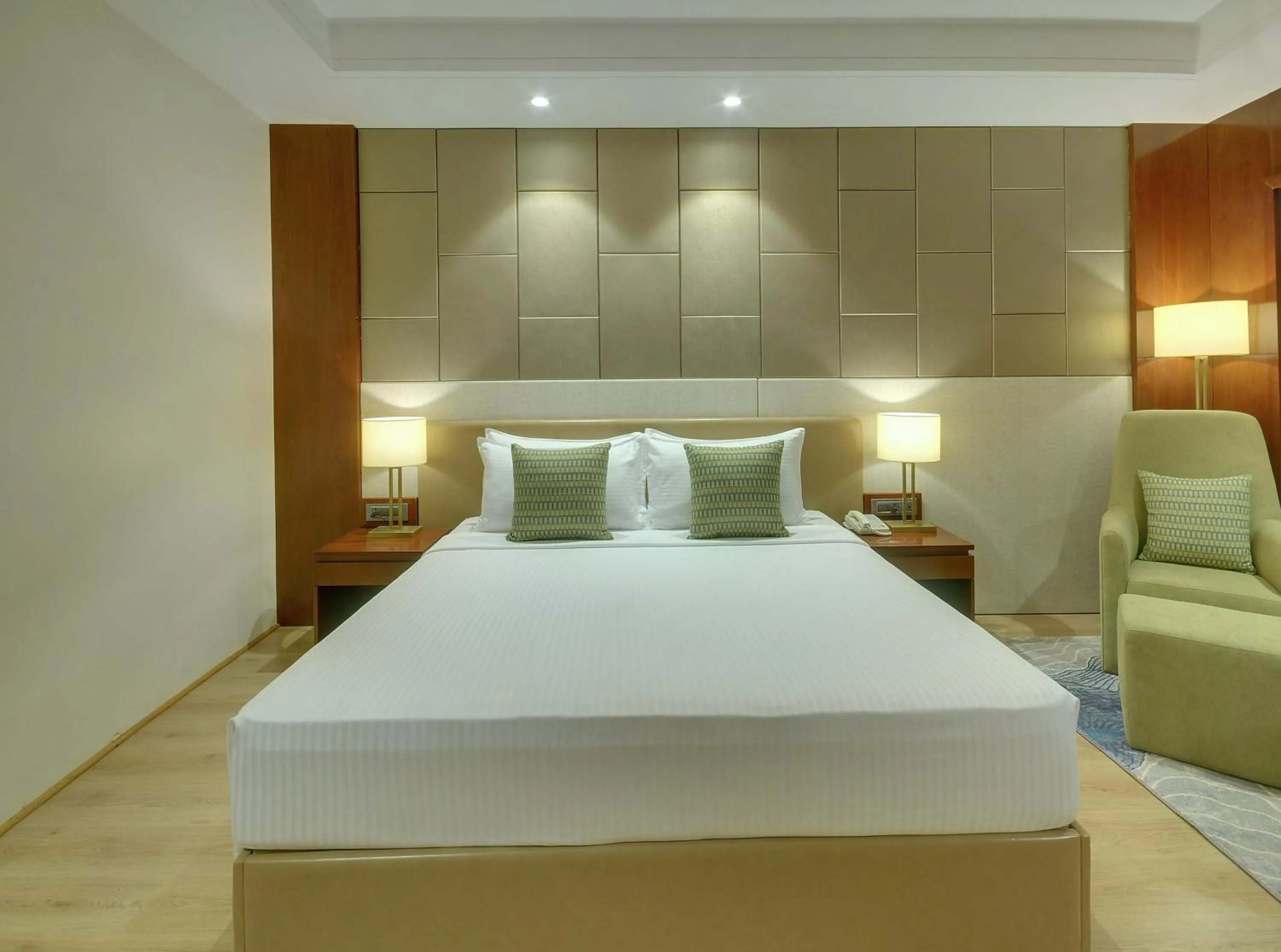 Bedroom, Bed in Lemon Tree Premier, Dwarka