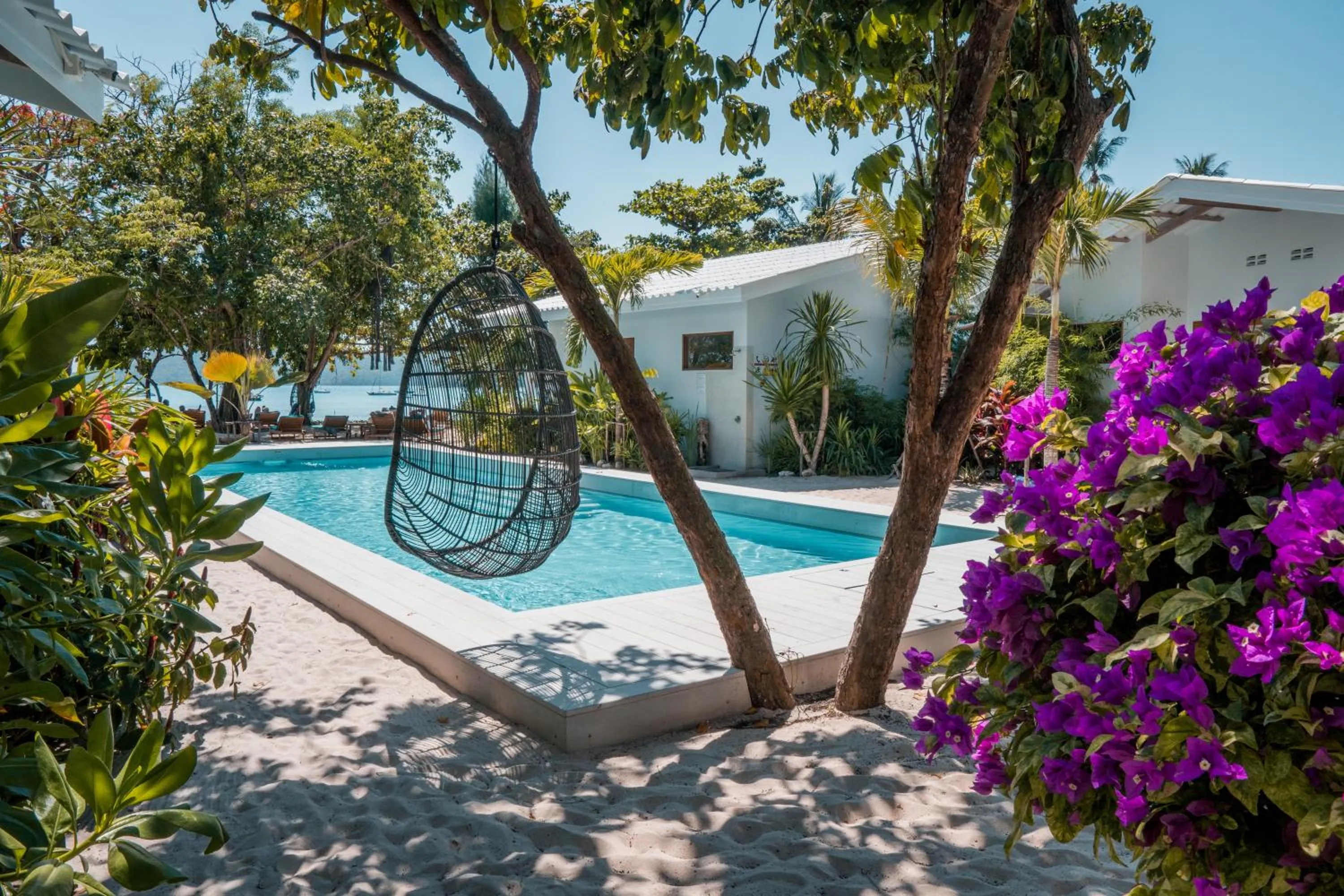 Pool view in The Mooring Resort