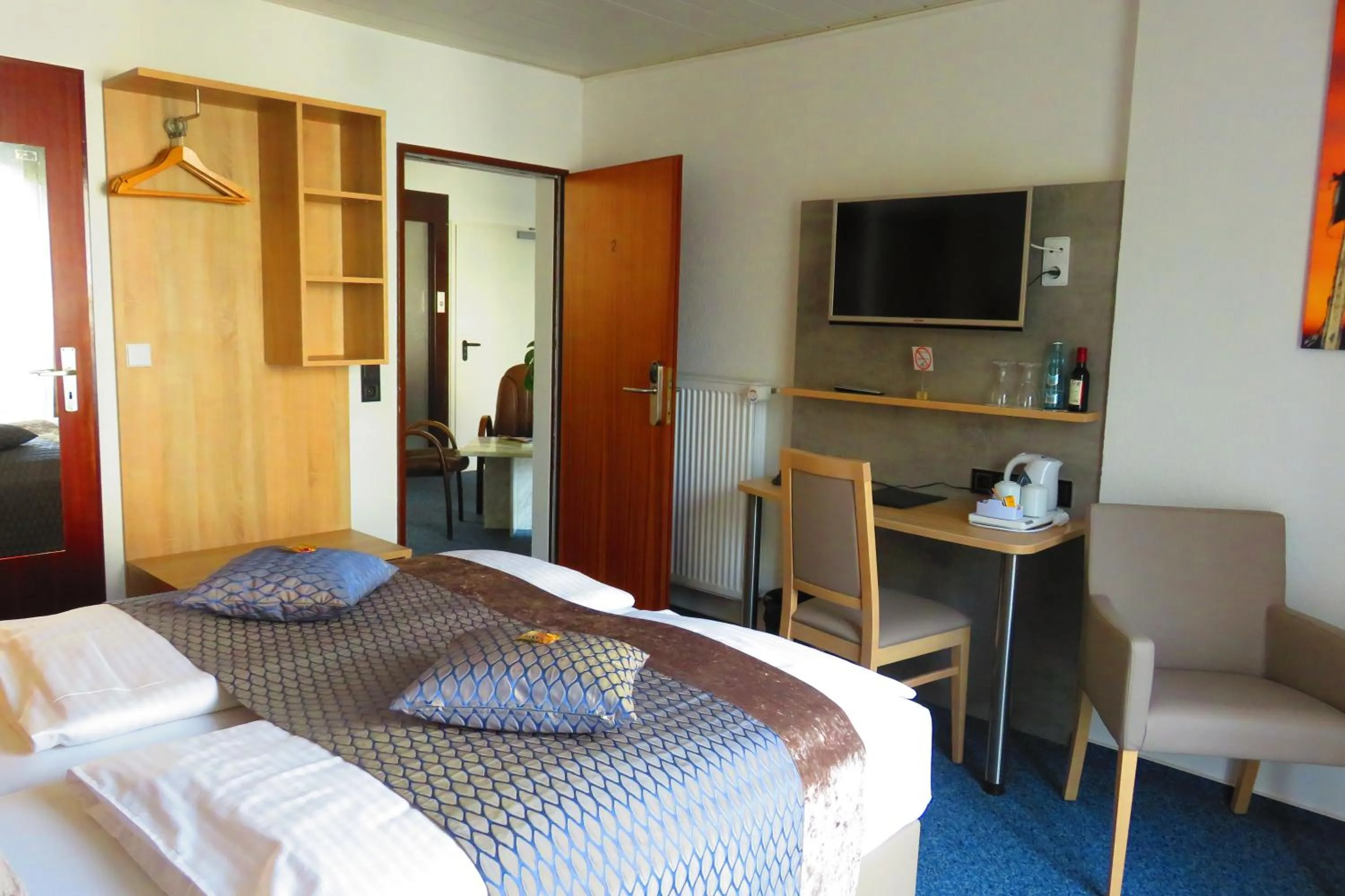 Decorative detail, Bed in Hotel Am Sonnenhang