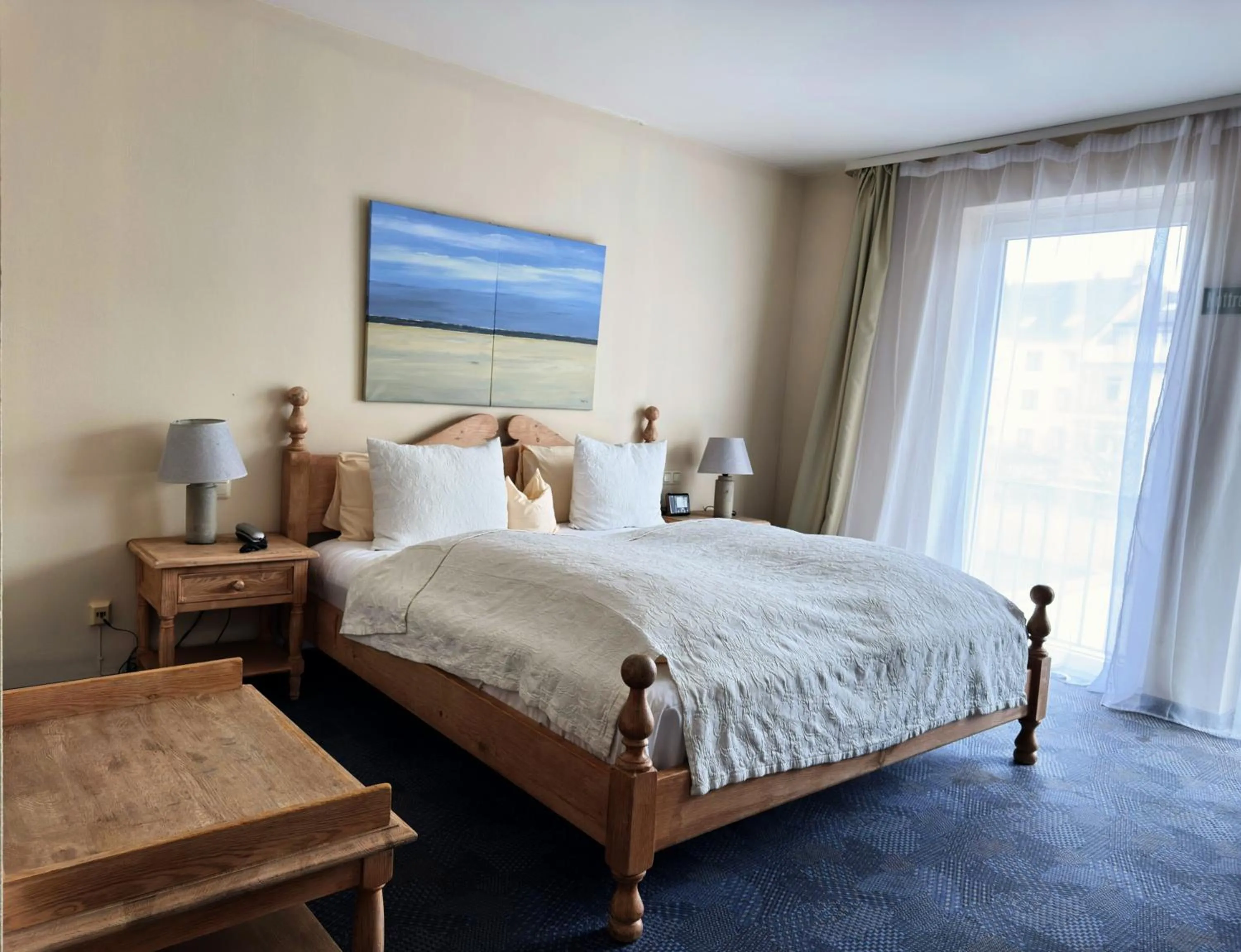 Bed in Hotel Lessing