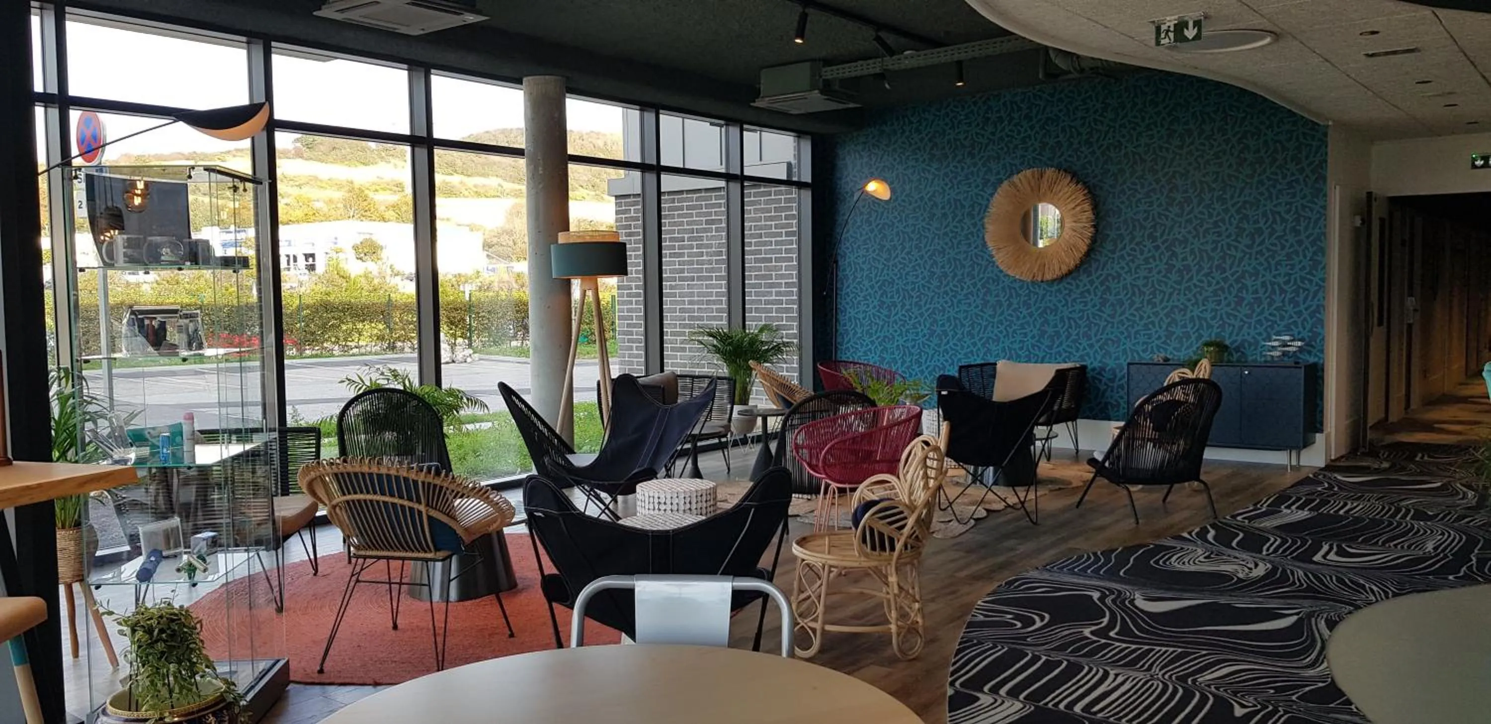 Seating area in ibis Budget Le Treport Mers Les Bains
