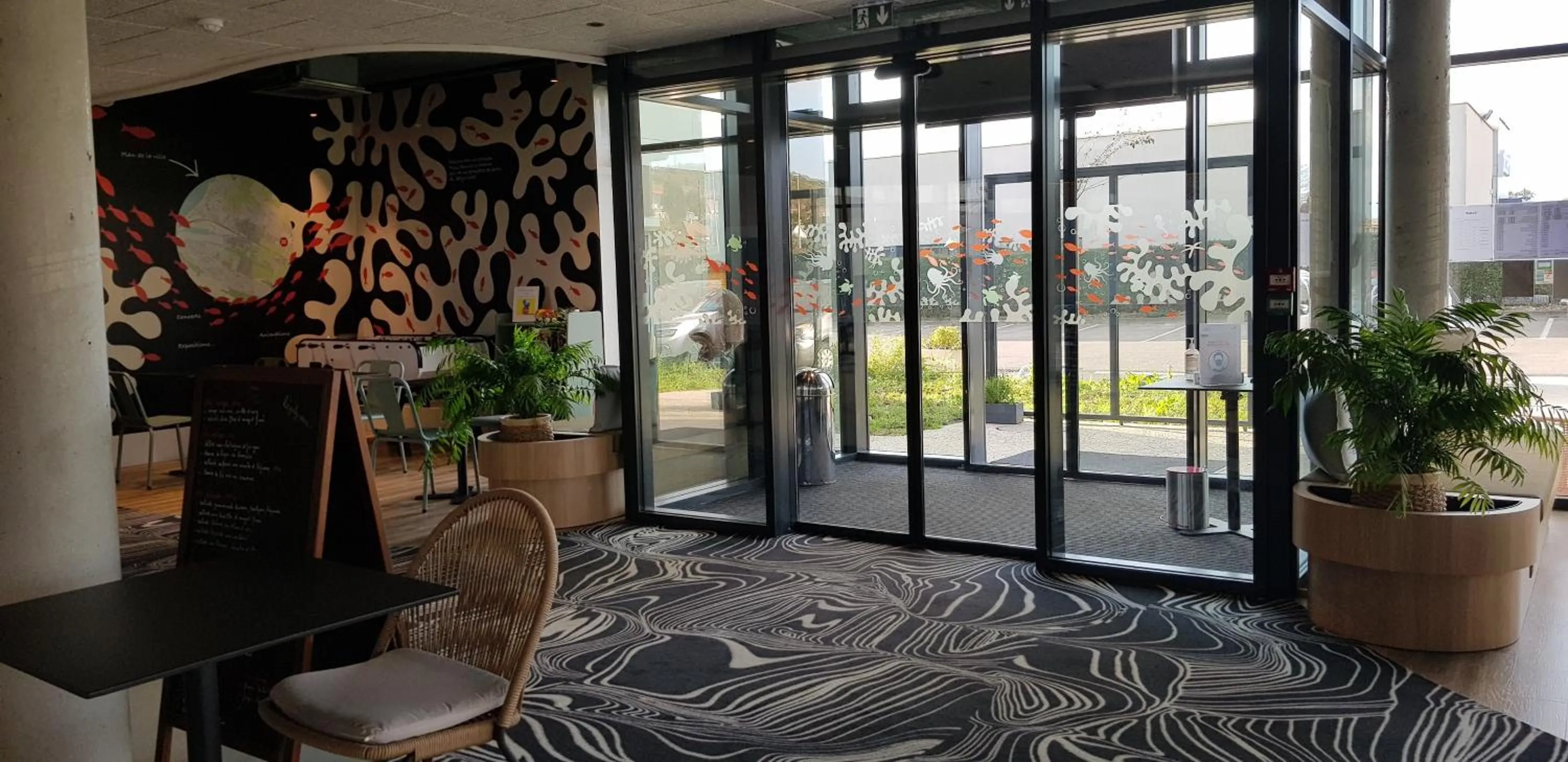 Lobby or reception in ibis Budget Le Treport Mers Les Bains