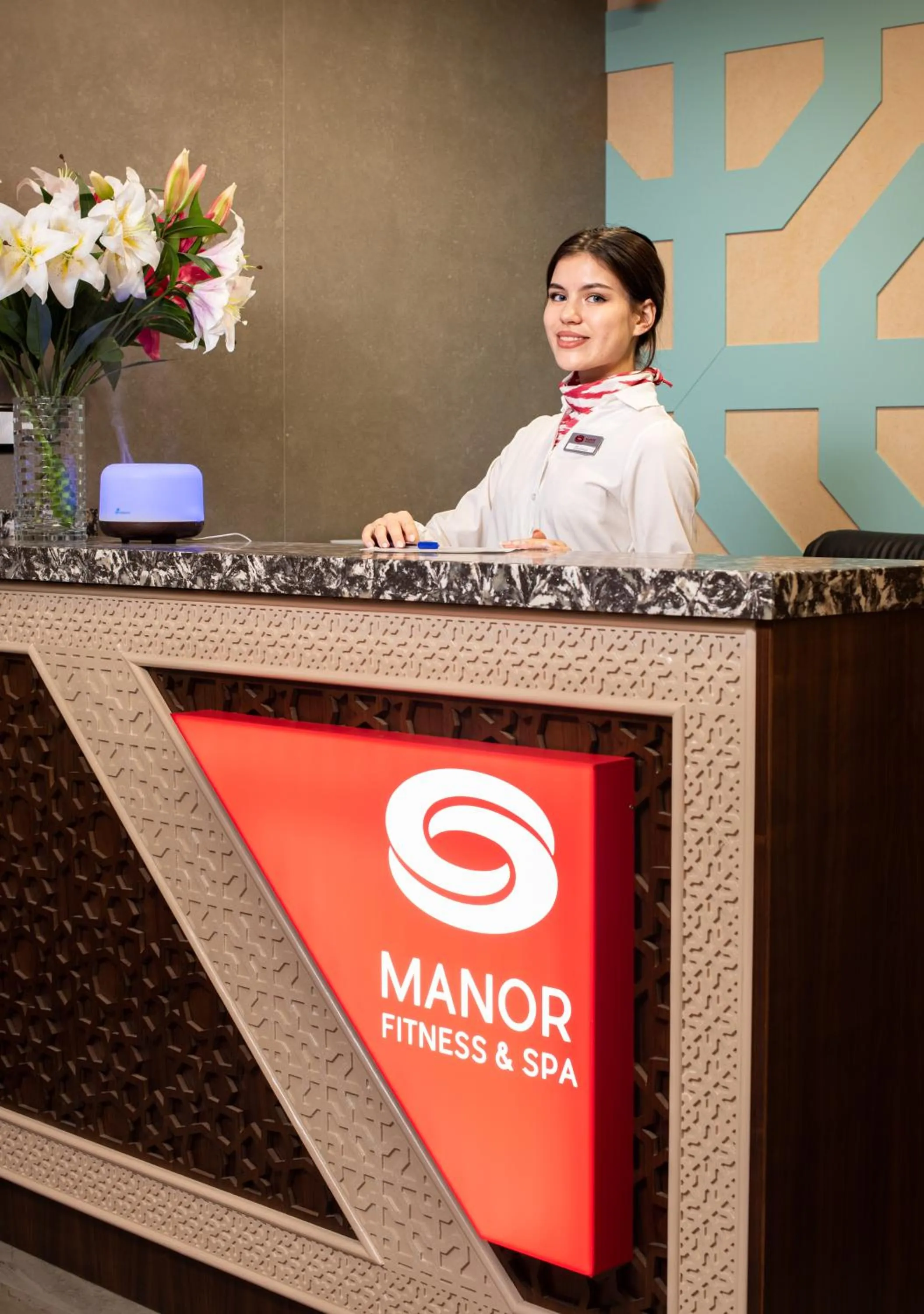 Lobby or reception in Manor Hotel