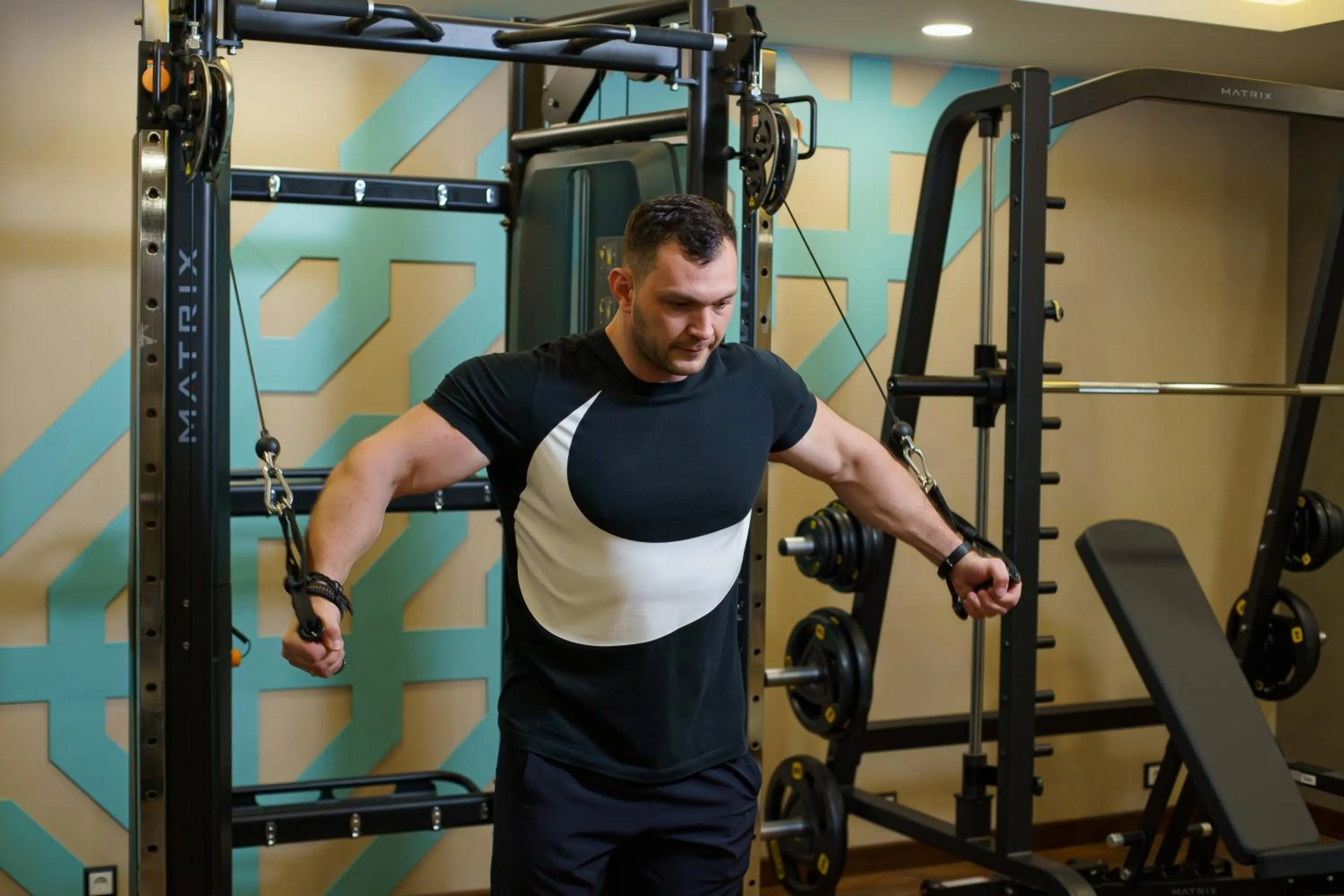 People in Manor Hotel