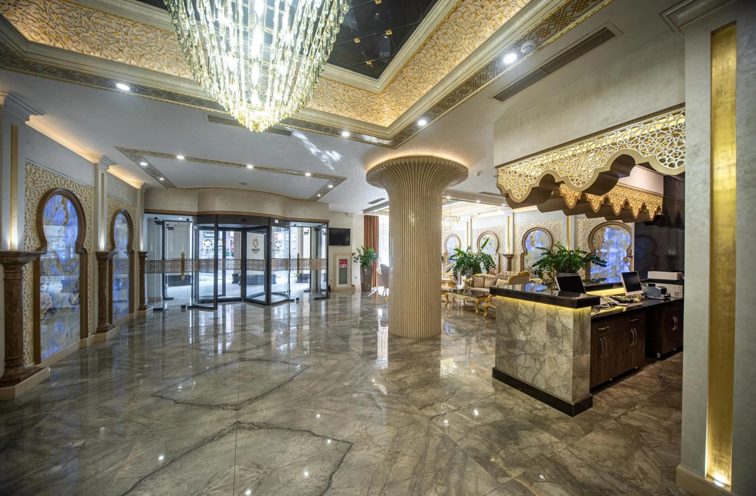Lobby or reception in Manor Hotel