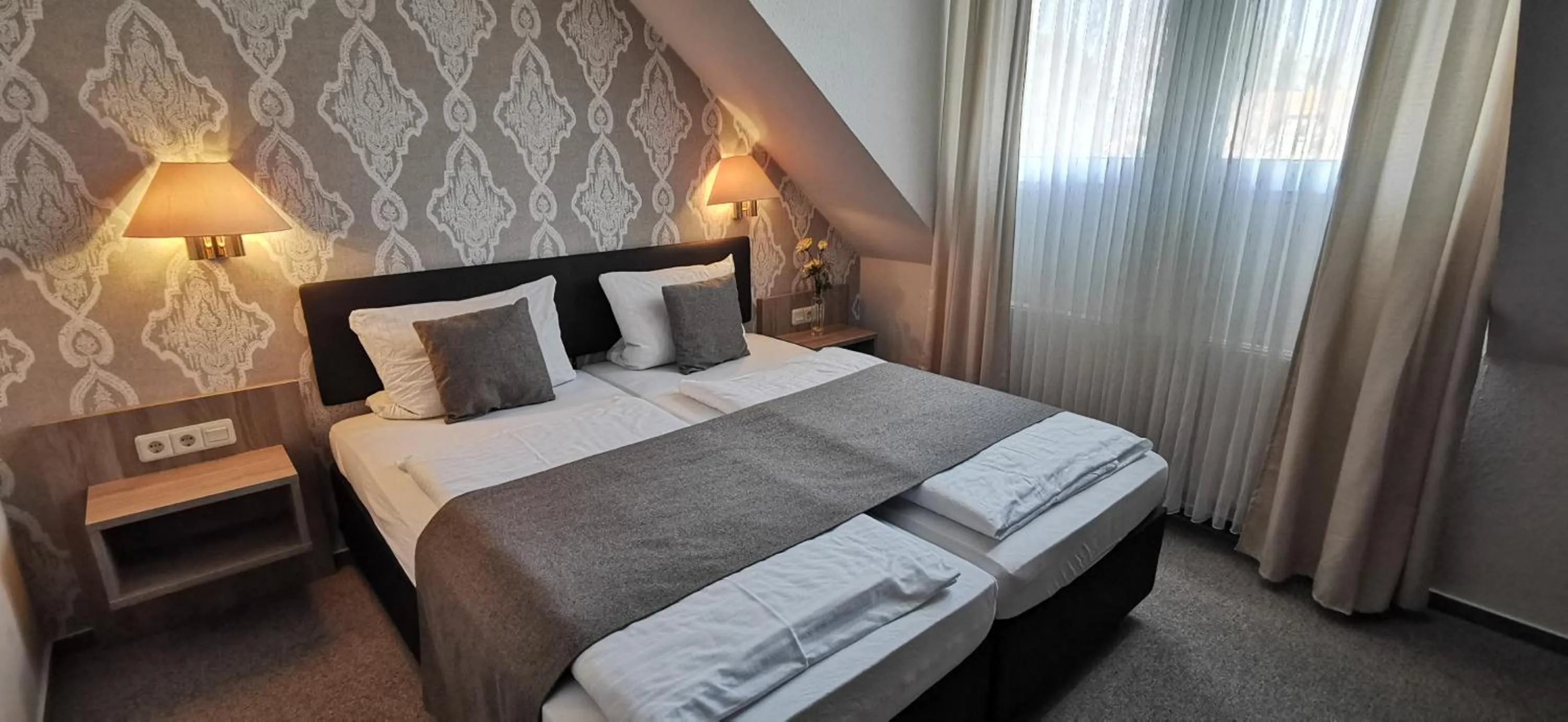 Bed in Hotel-Restaurant Feldkamp