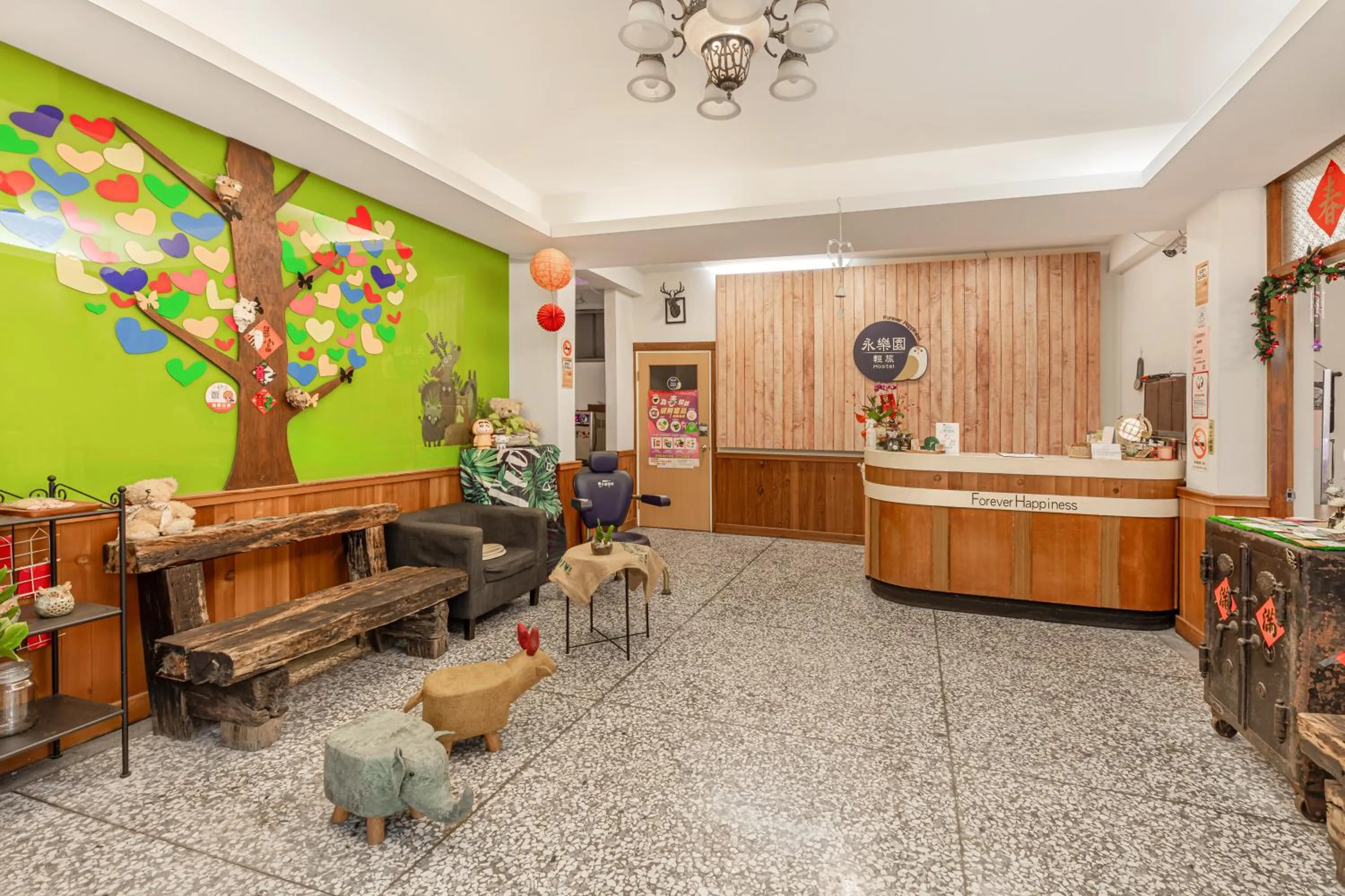 On site in Forever Happiness Hostel