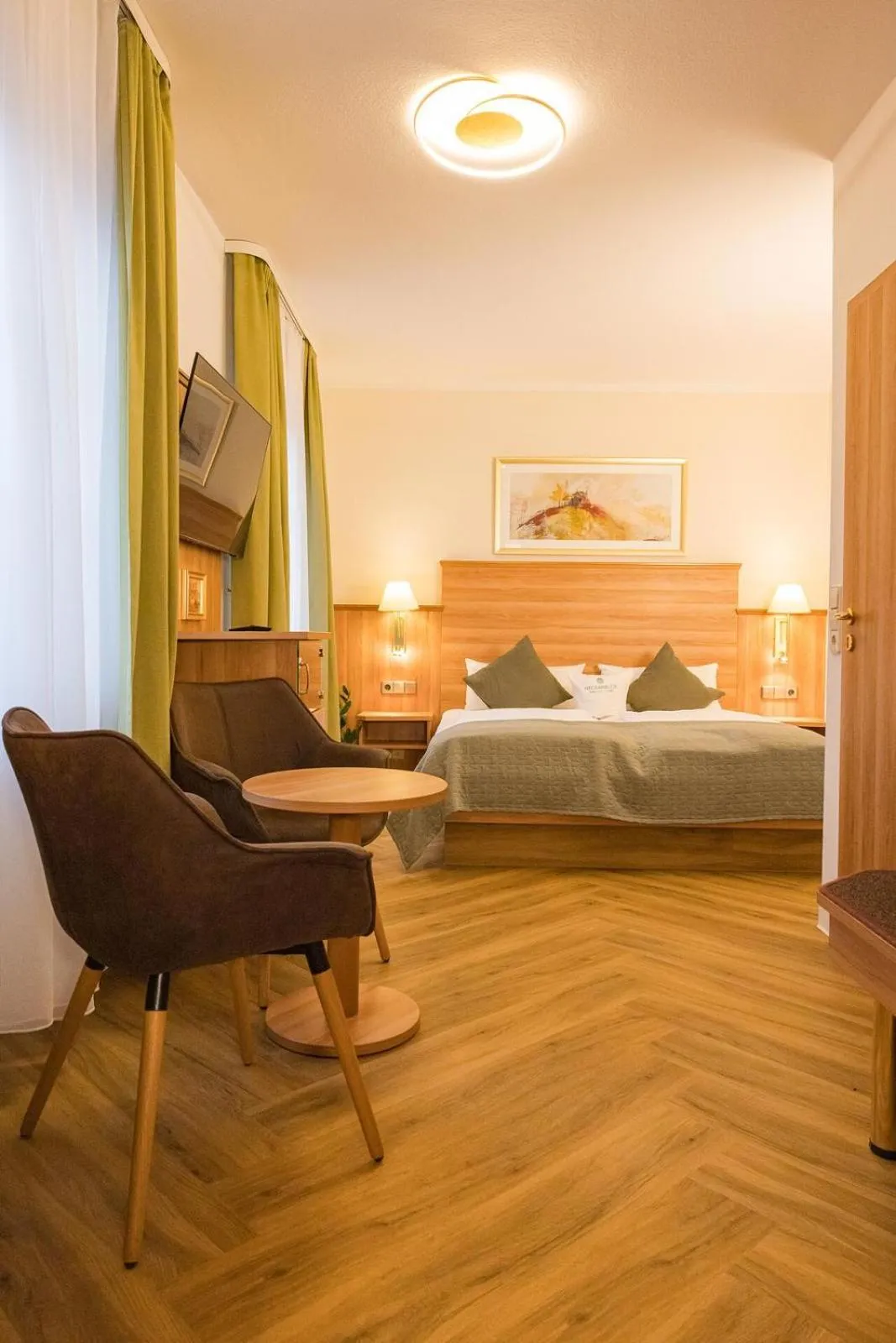 Bed in Hotel Neckarblick