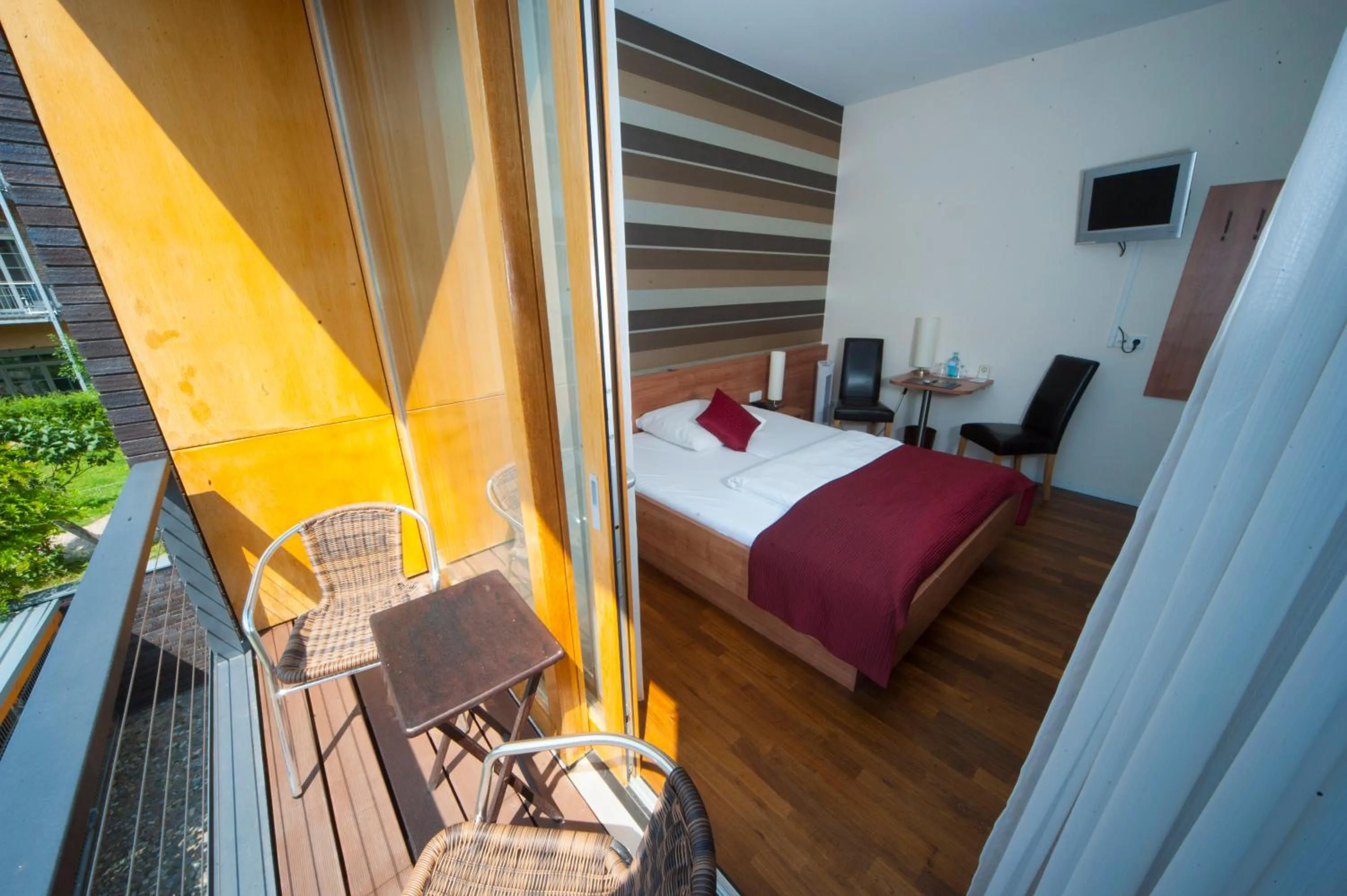 Balcony/Terrace, Bed in Hotel zum Hofmaler