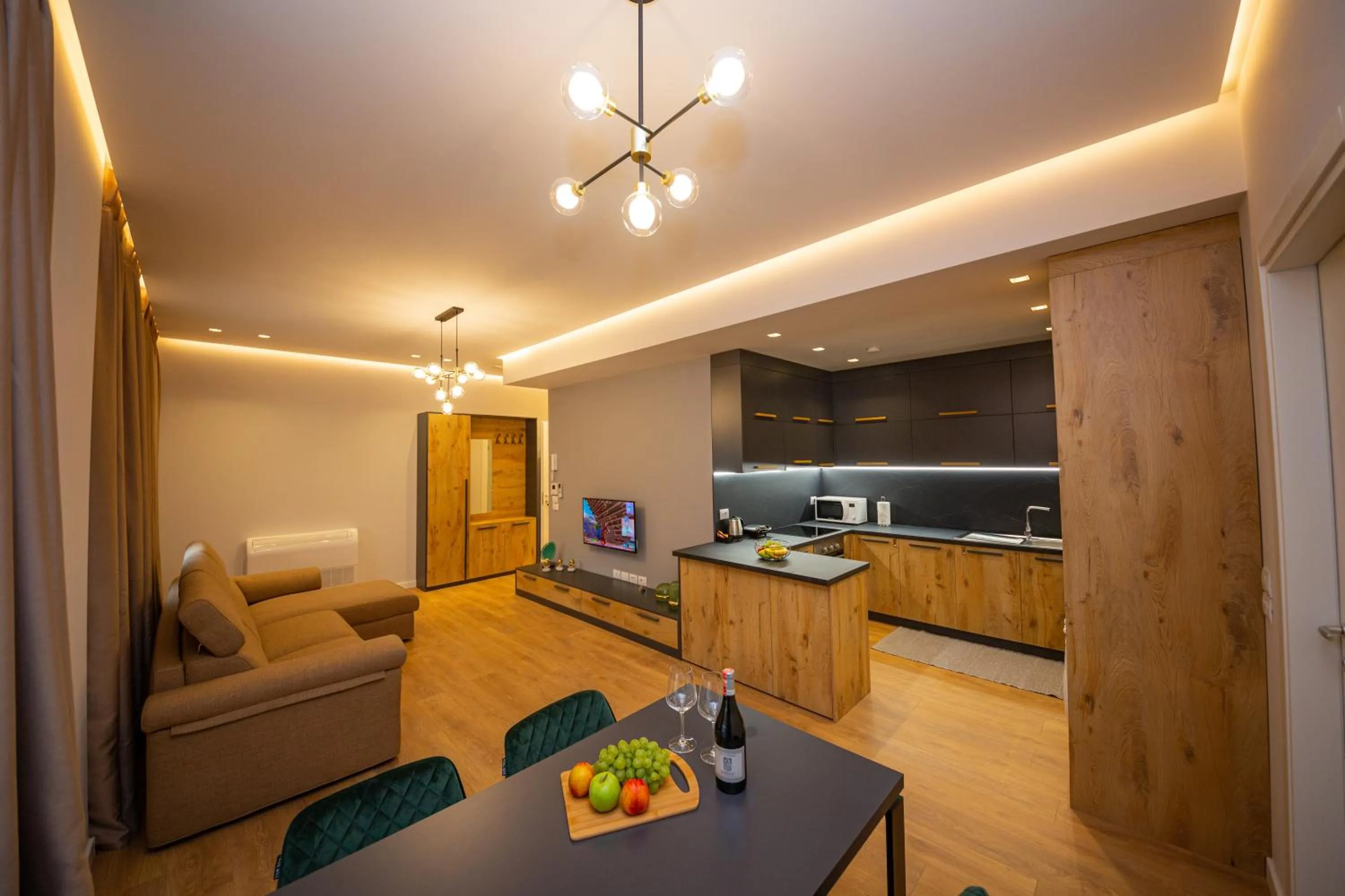 Kitchen or kitchenette in Central Chic Apartments