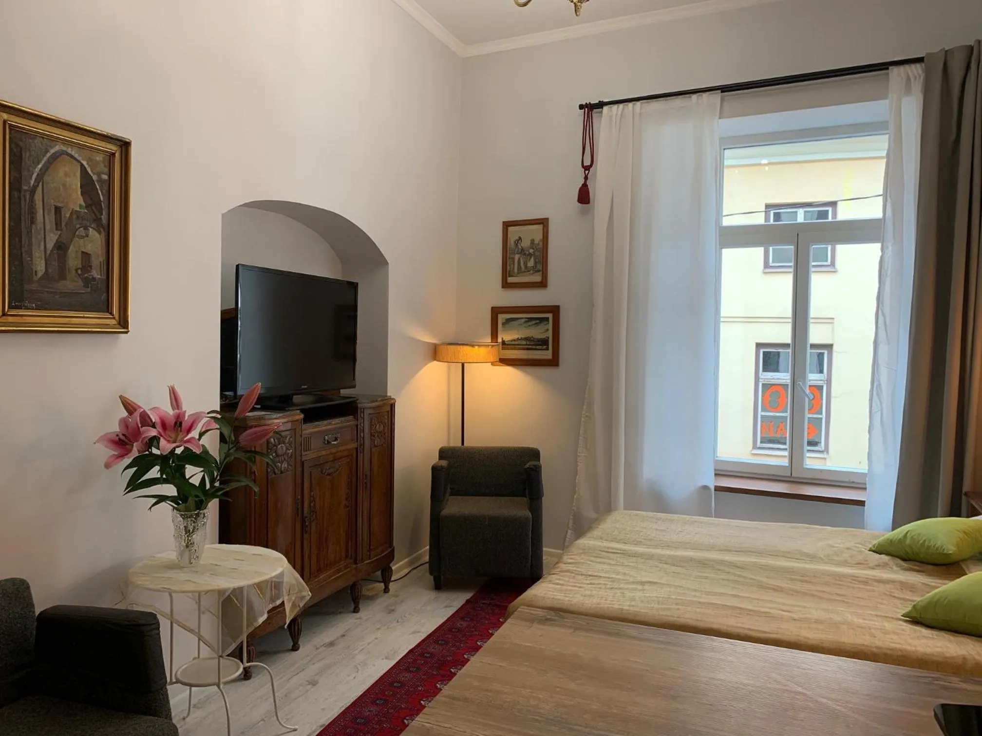 Decorative detail, Bed in NB Apartments Riga Old Town